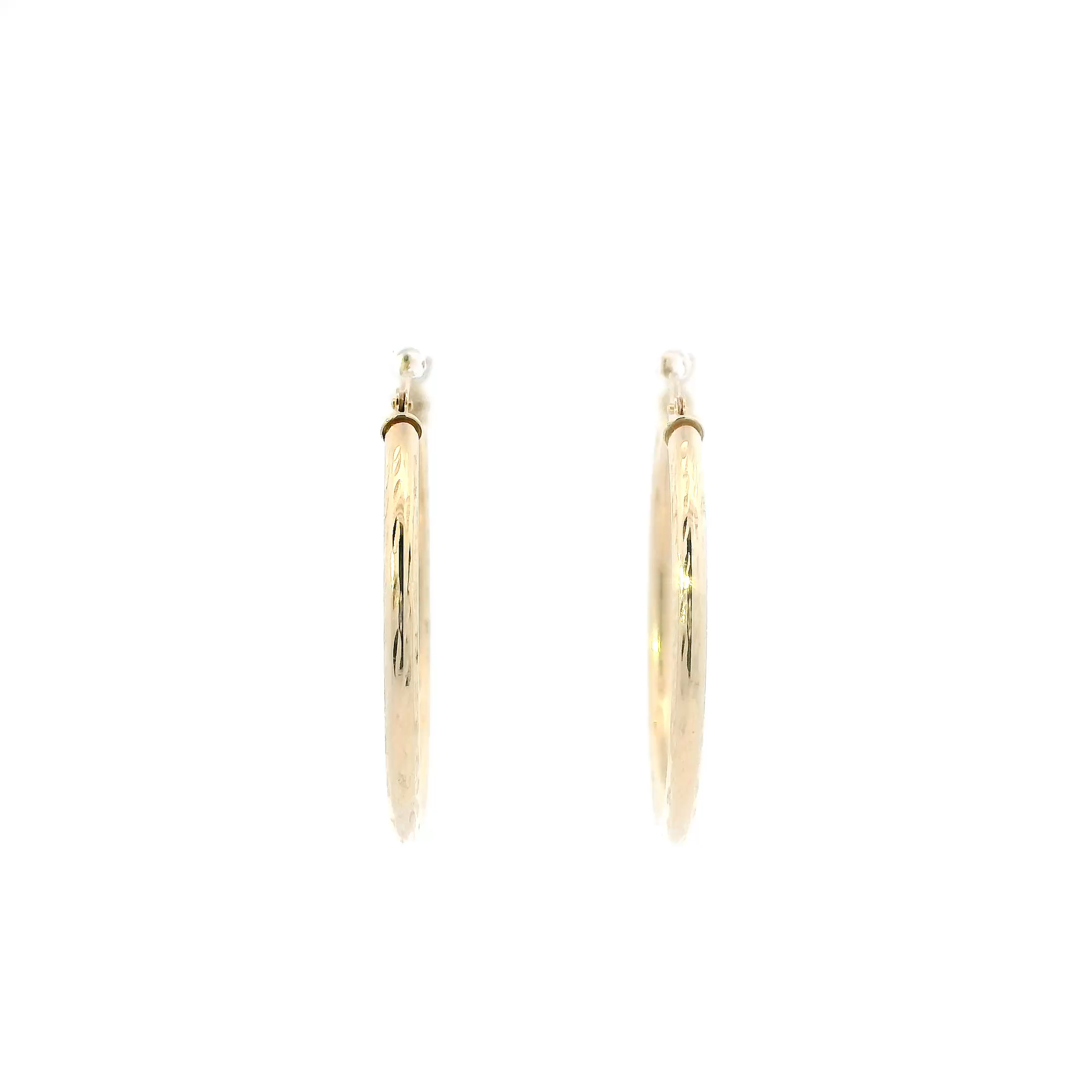 10K Yellow Gold Hoop Earrings