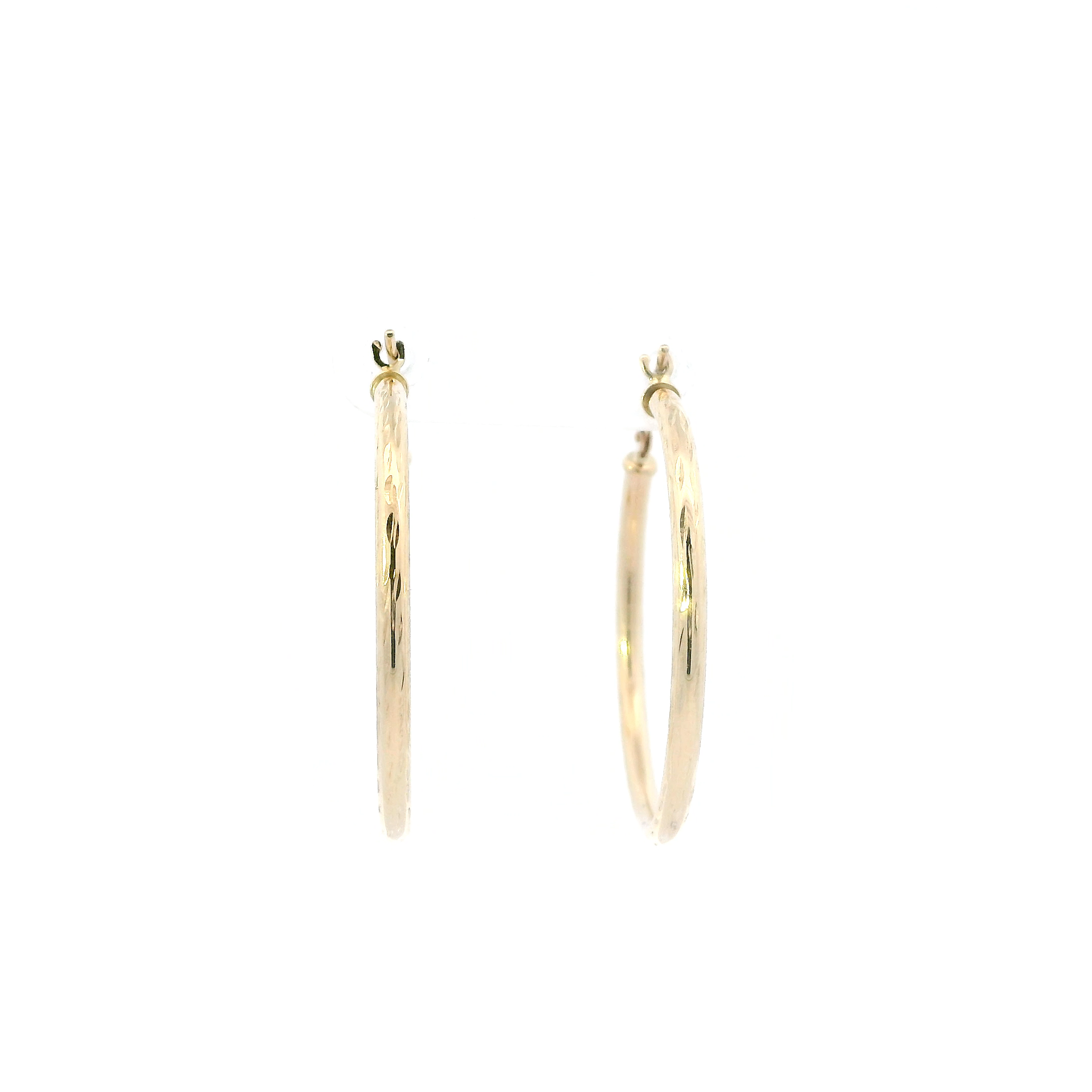 10K Yellow Gold Hoop Earrings