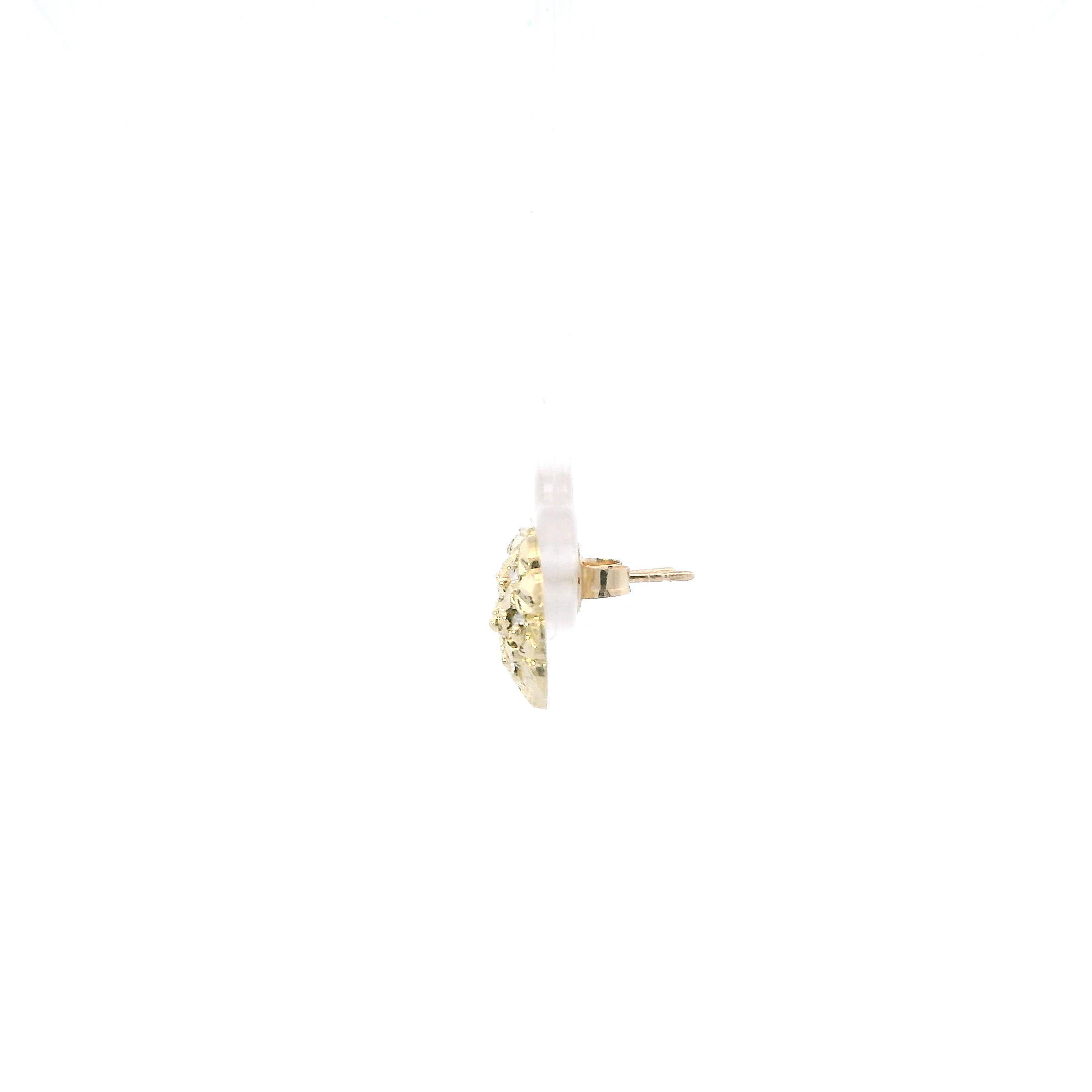 10K Yellow Gold Nugget Stud Earrings