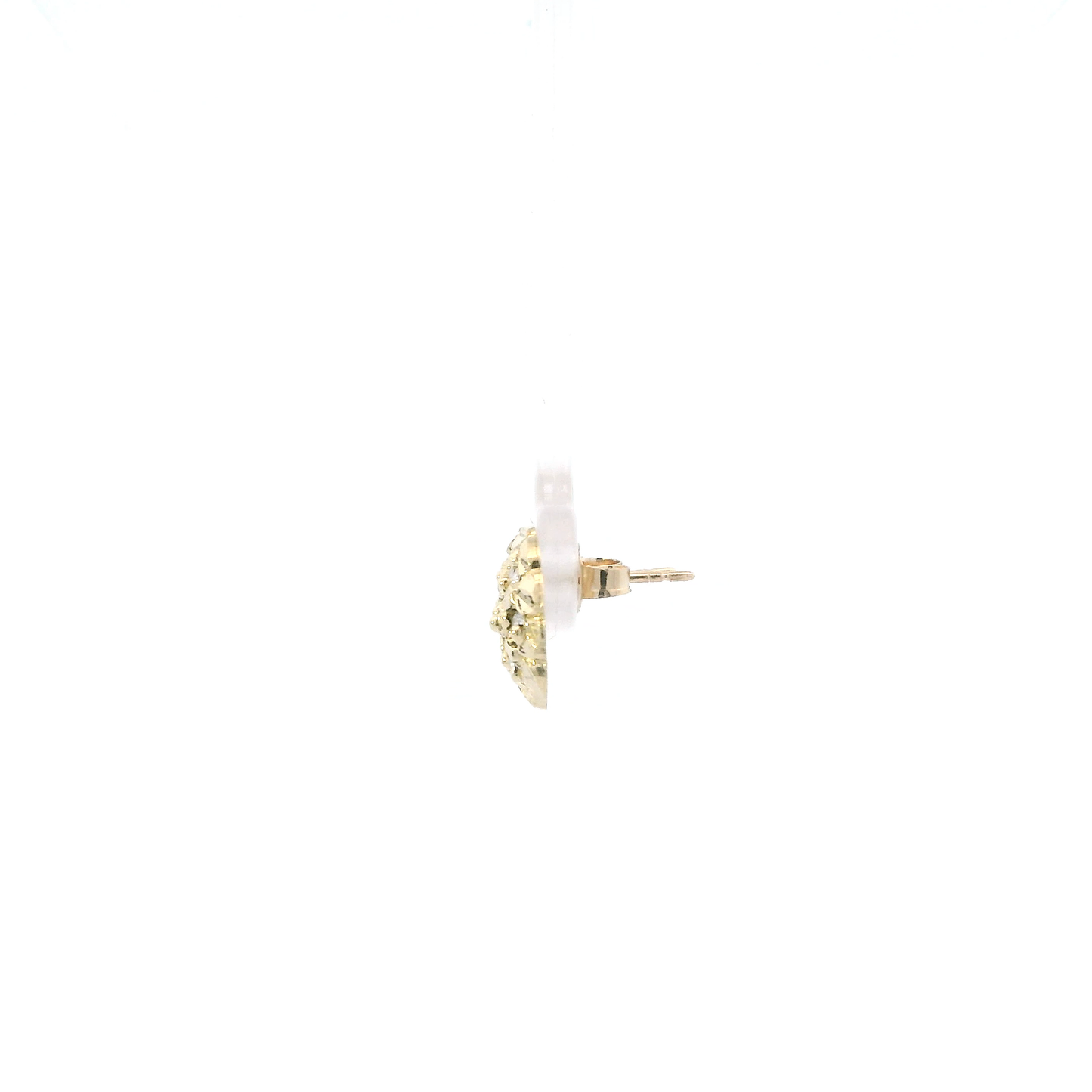 10K Yellow Gold Nugget Stud Earrings