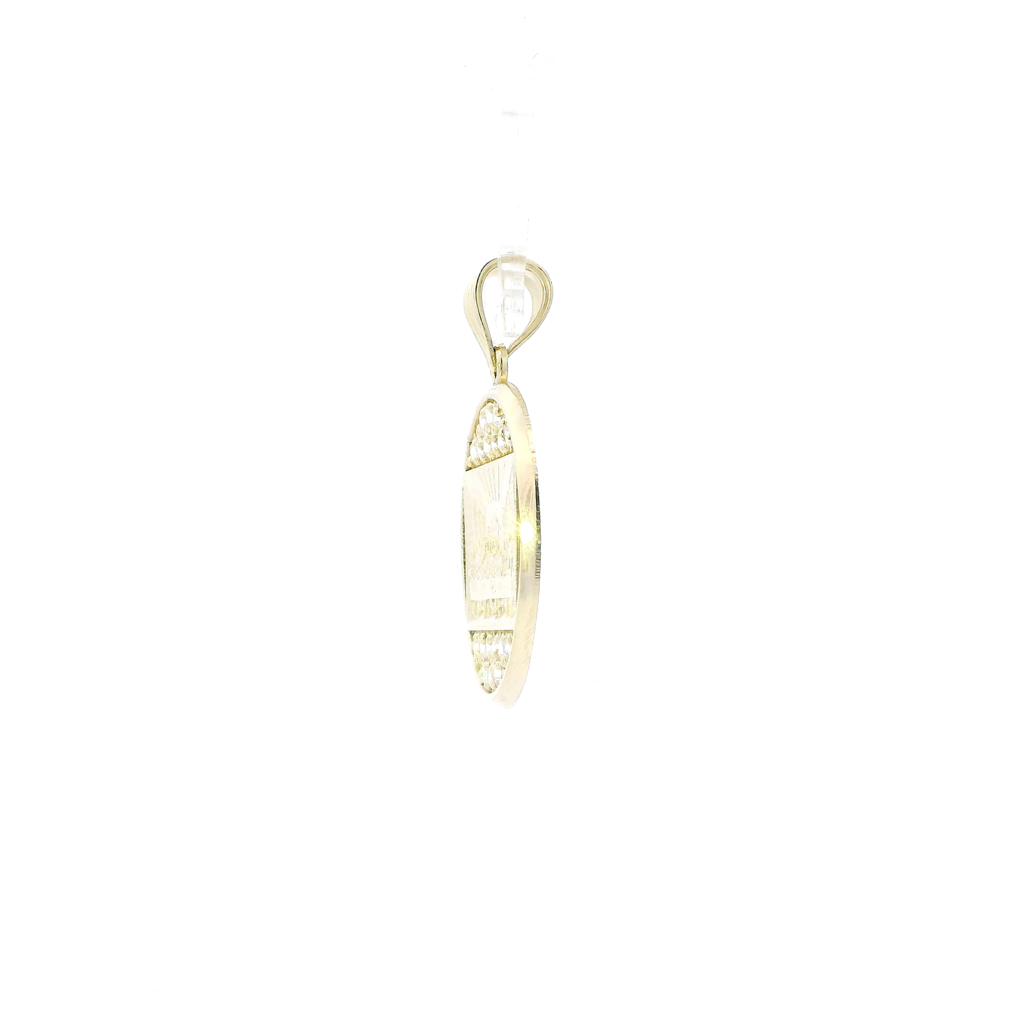 10K Yellow Gold Round Last Supper Pendant