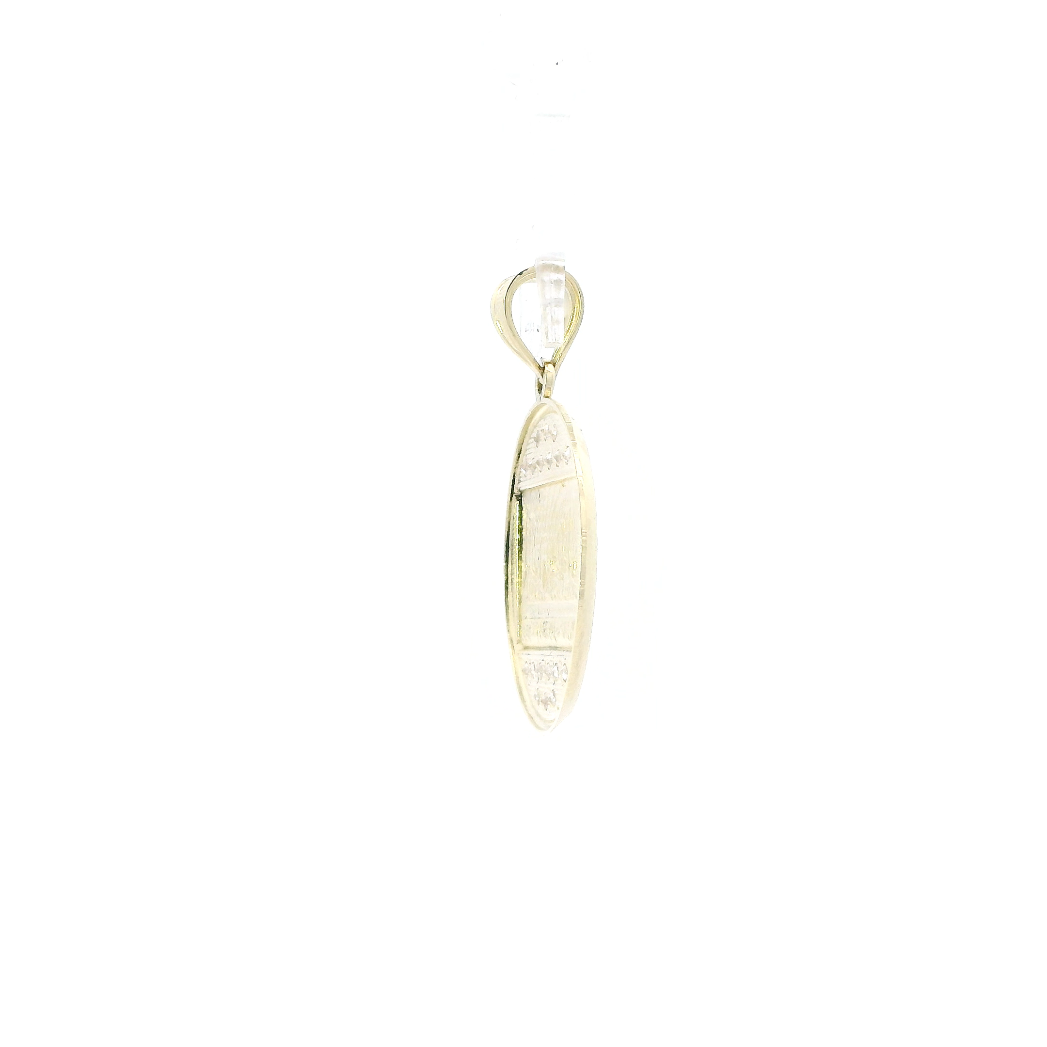 10K Yellow Gold Round Last Supper Pendant