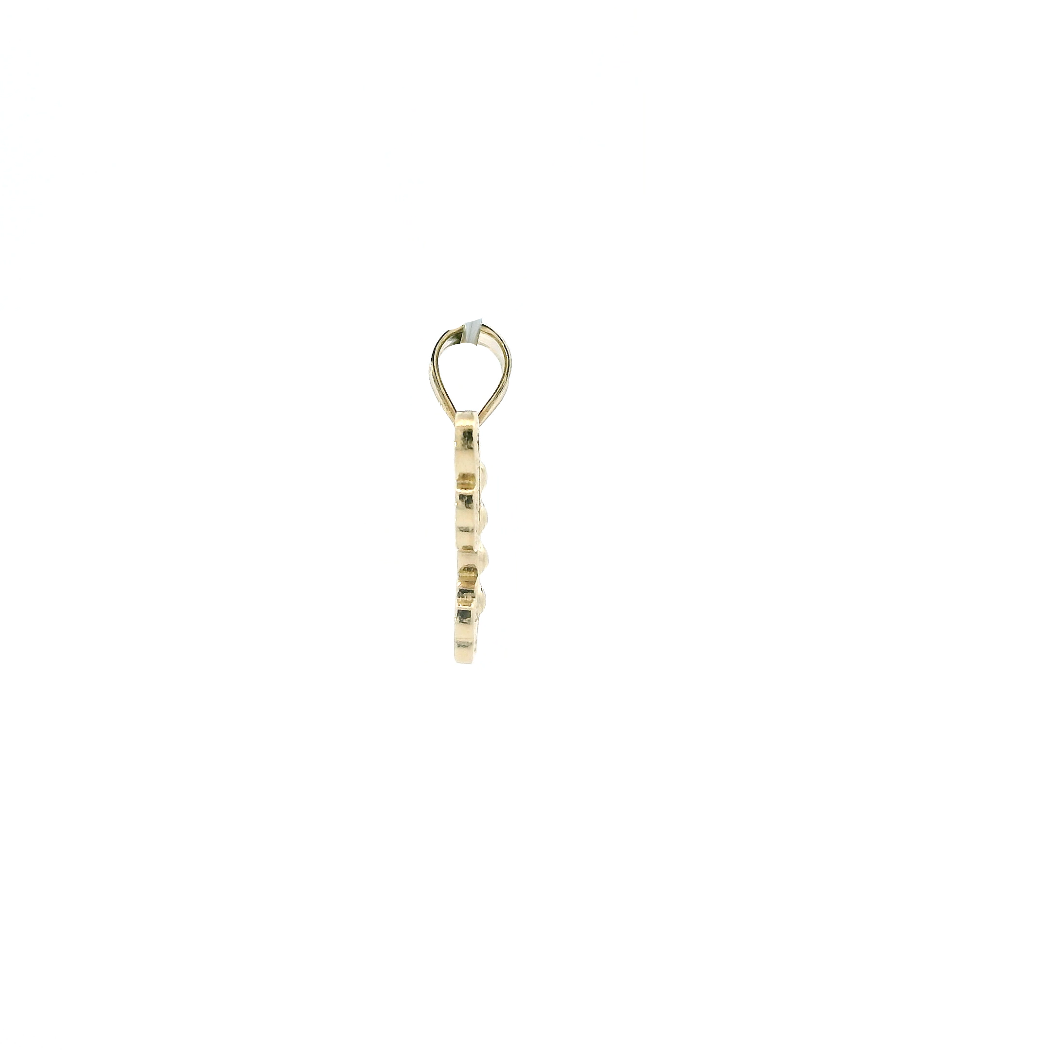 10K Yellow Gold Pave Butterfly Pendant