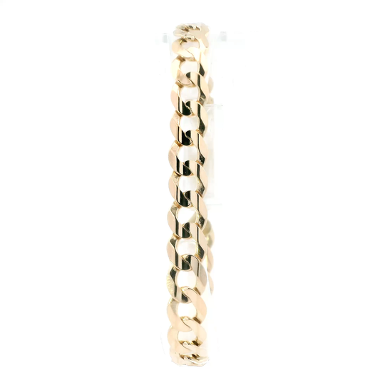 14K Yellow Gold 8" Curb Bracelet