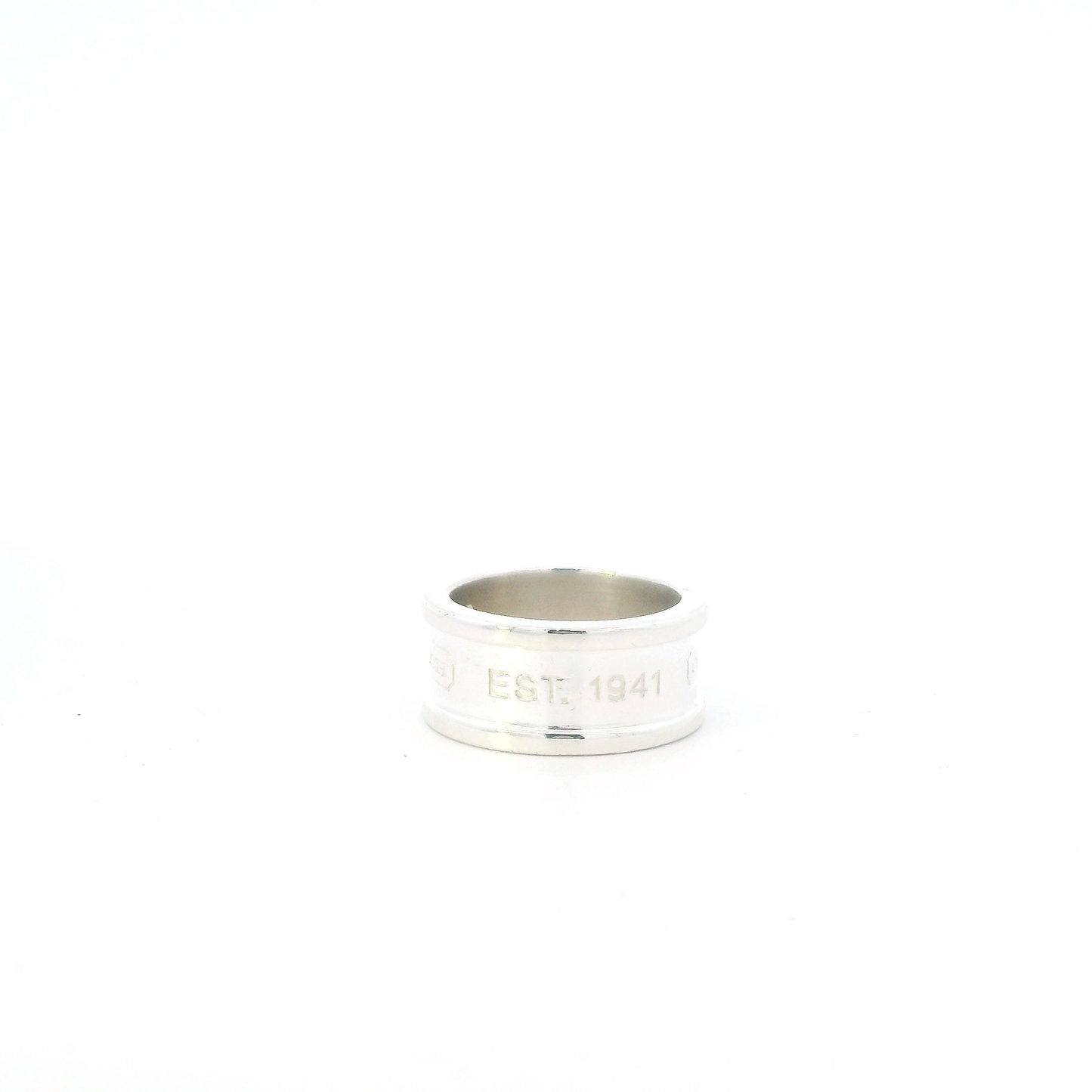 Coach Sterling Silver Wide Band Ring