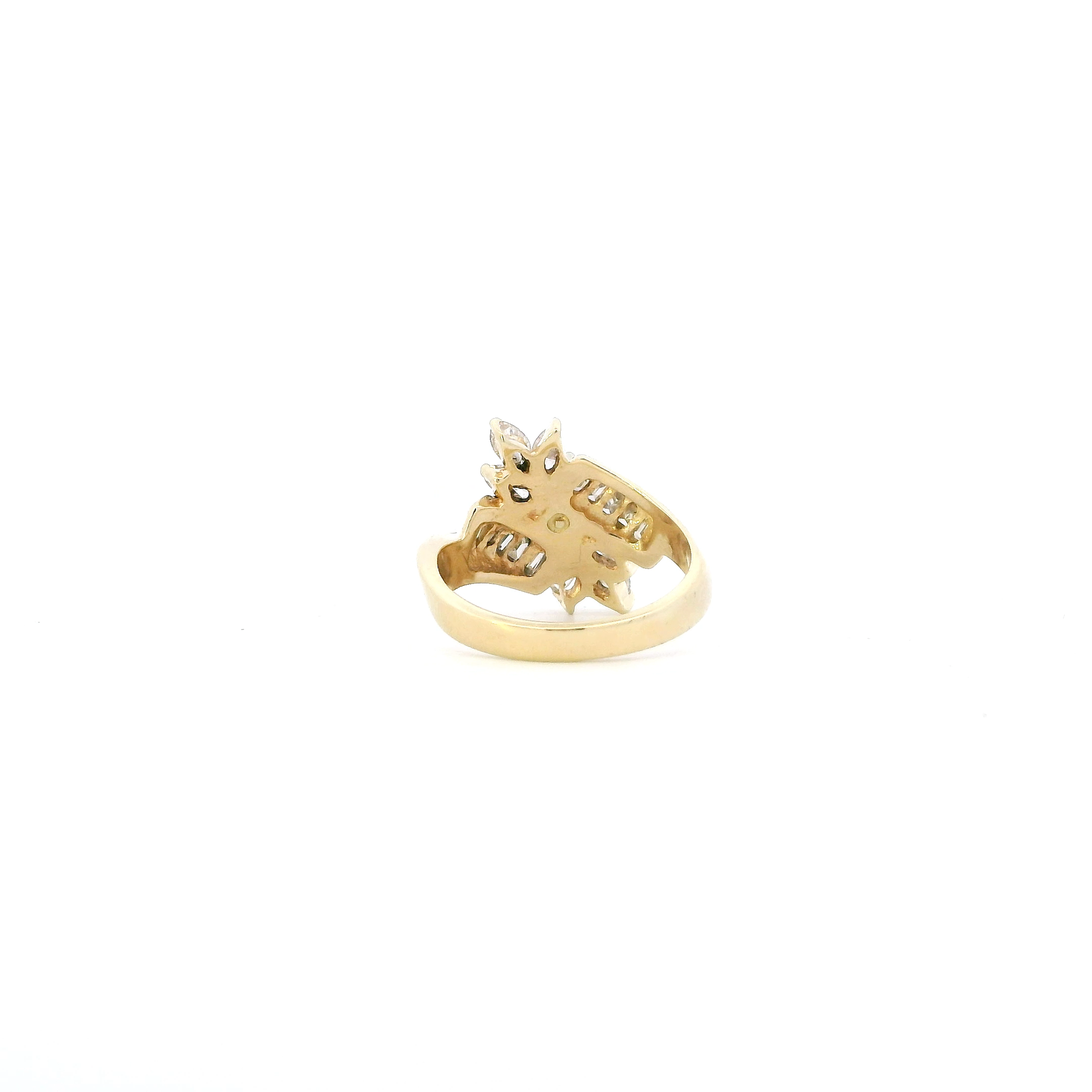 14K Yellow Gold Diamond Women's Ring - 1.05ct