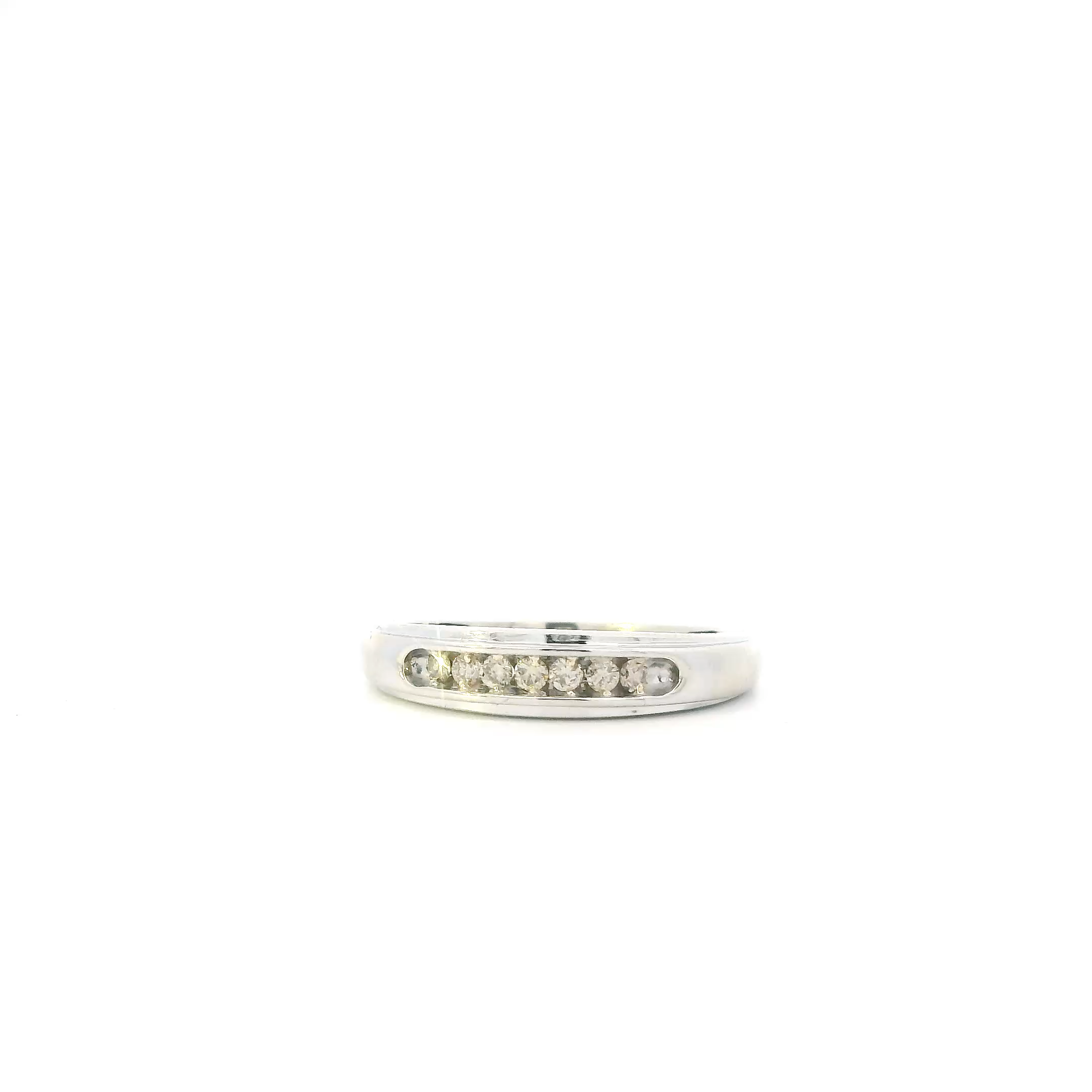 10K White Gold Diamond Men's Ring - 0.27ct