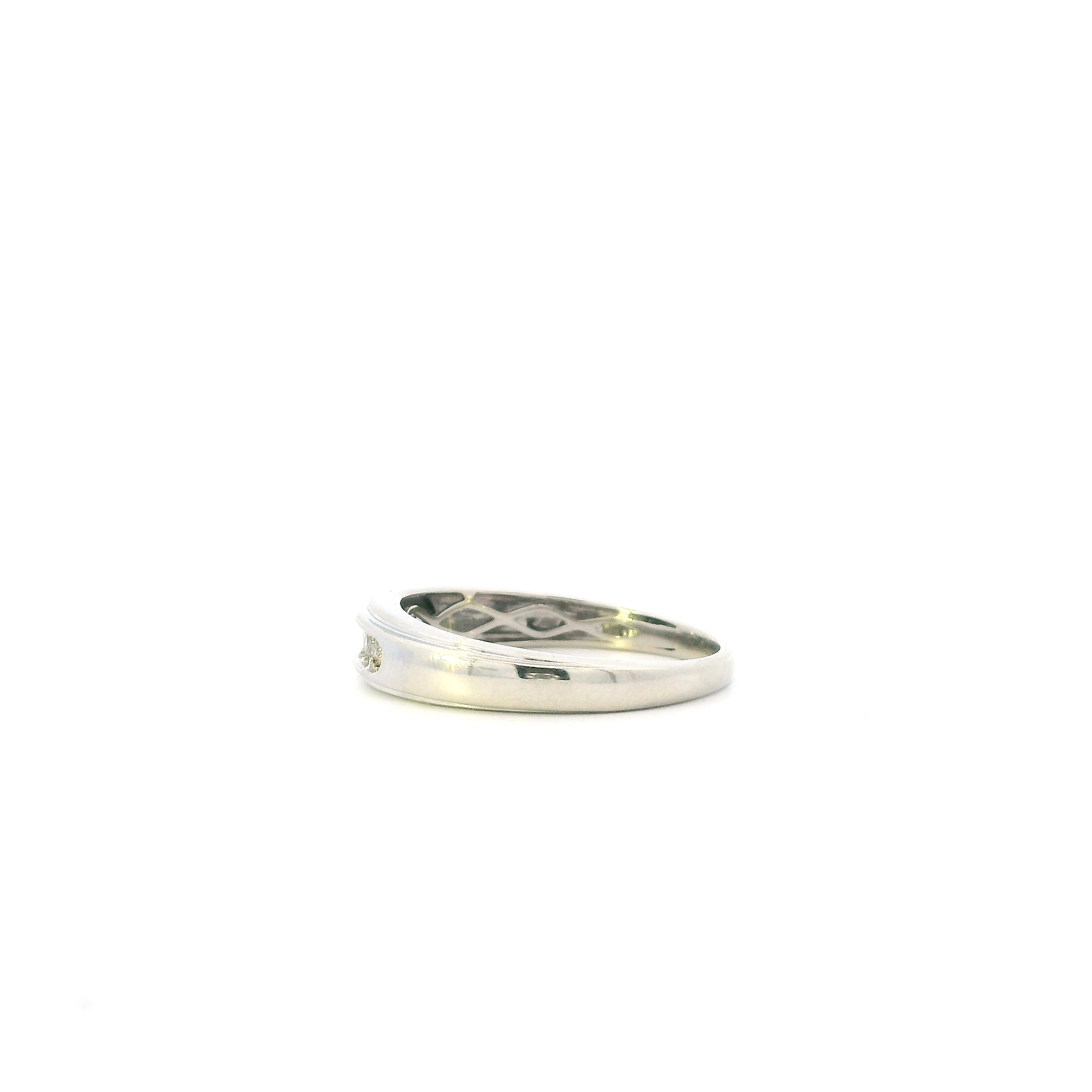 10K White Gold Diamond Men's Ring - 0.27ct