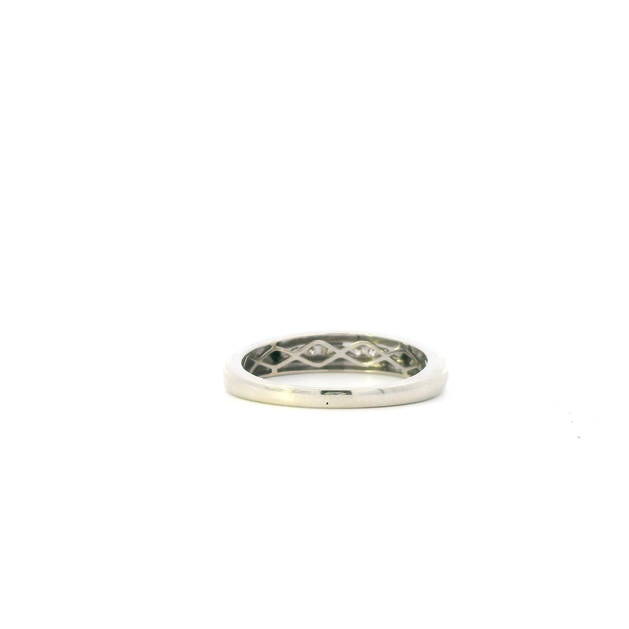 10K White Gold Diamond Men's Ring - 0.27ct