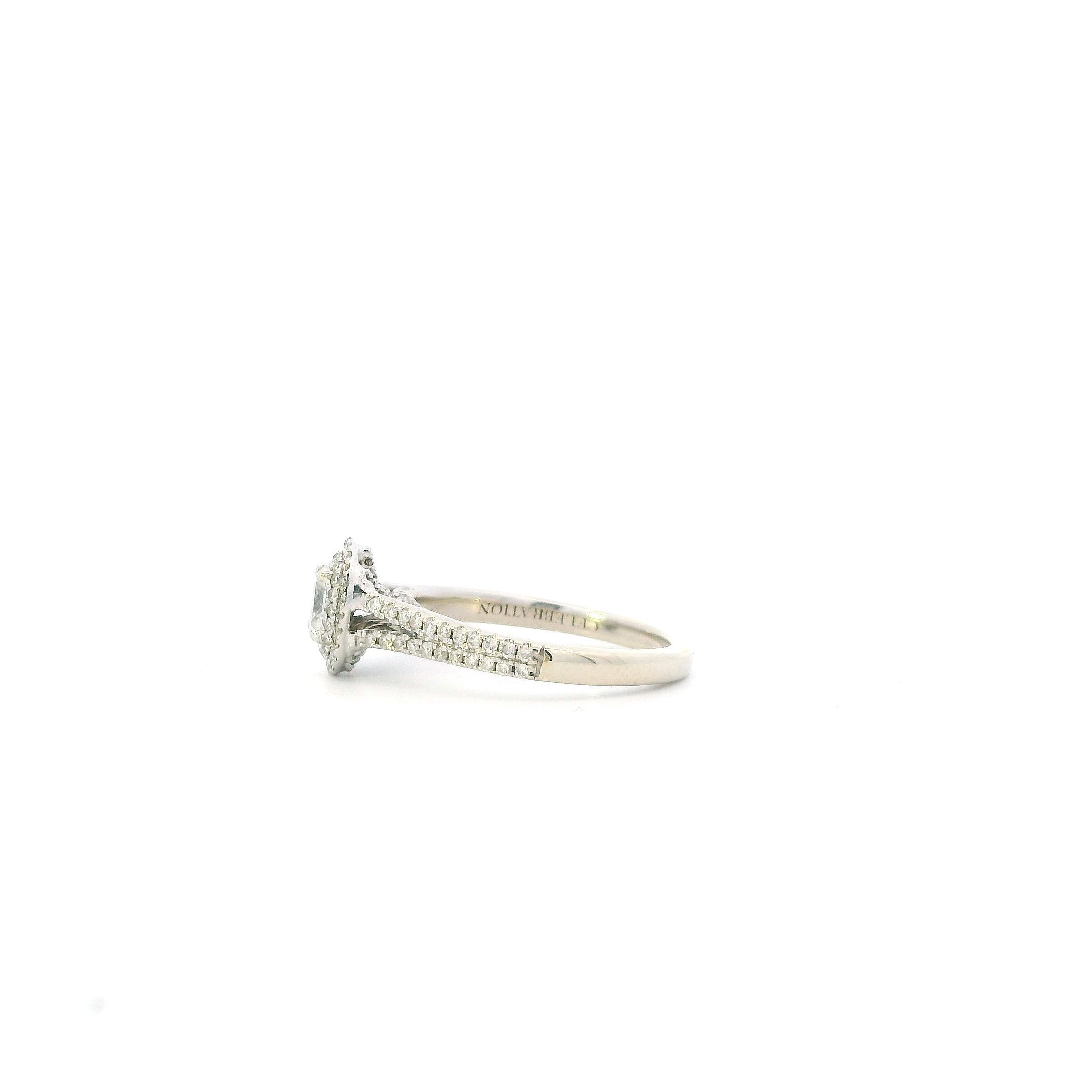 14K White Gold Diamond Women's Ring -1.20ct