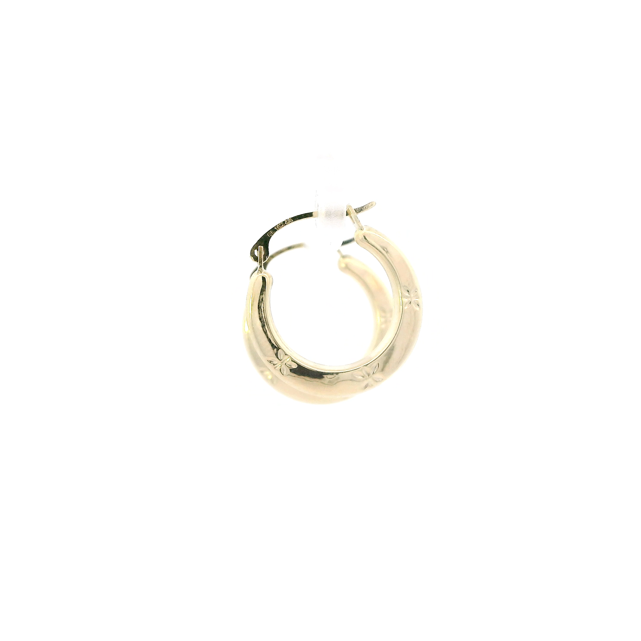 10K Yellow Gold hoop Earrings