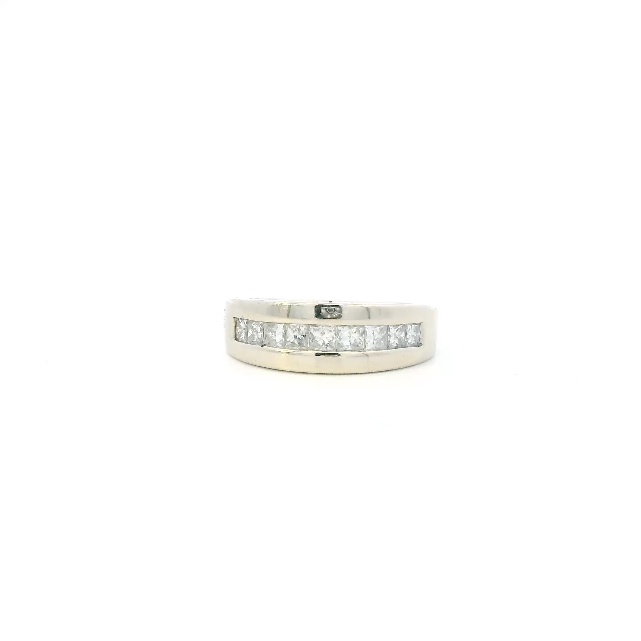 14K White Gold Diamond Women's Ring - 0.92ct