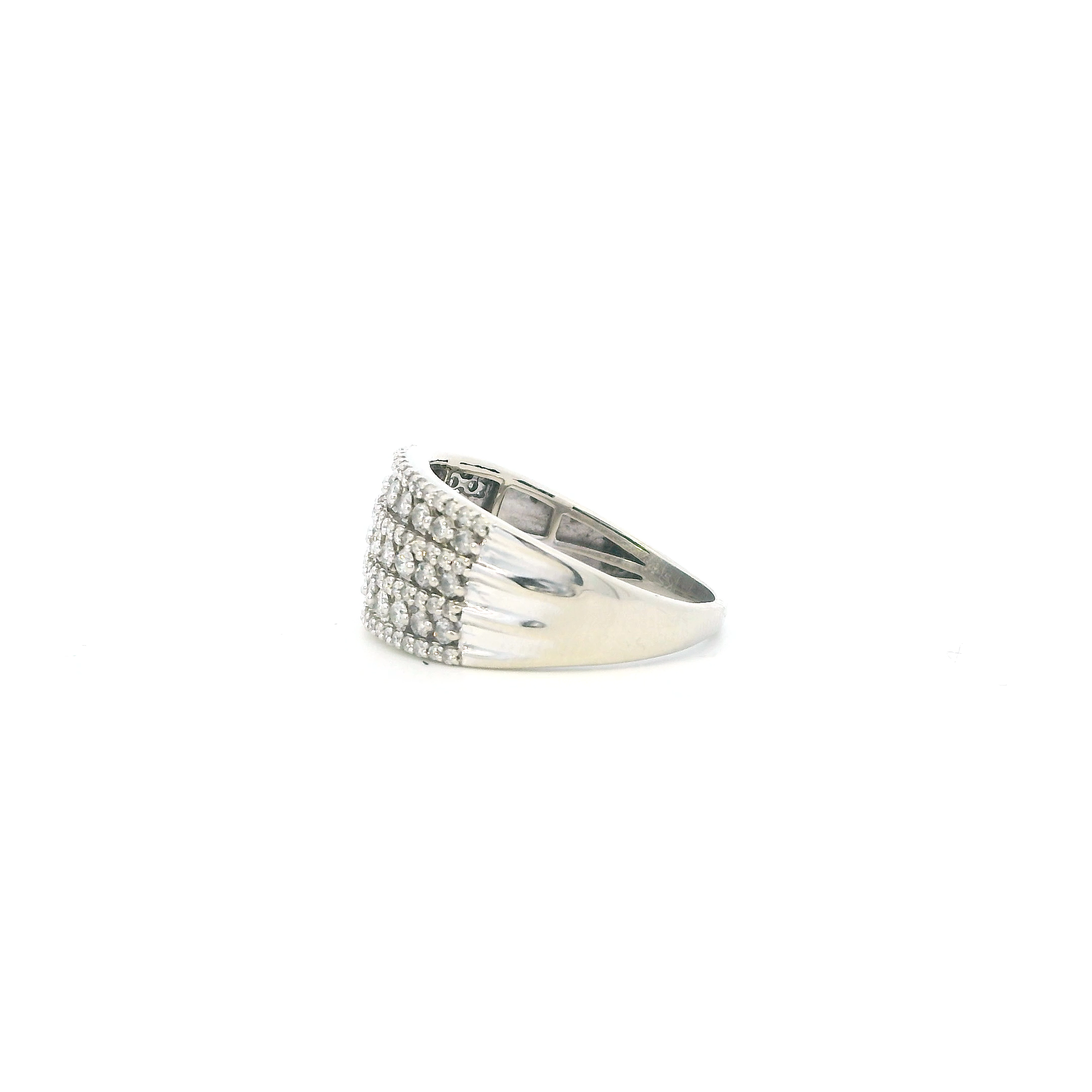 10K White Gold Diamond Women's Ring - 1.15ct