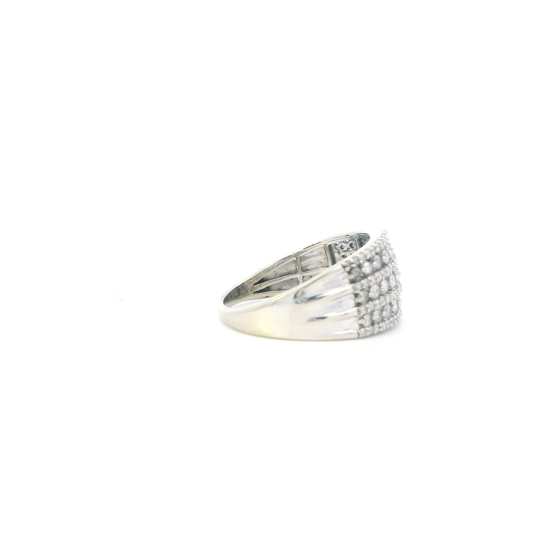 10K White Gold Diamond Women's Ring - 1.15ct