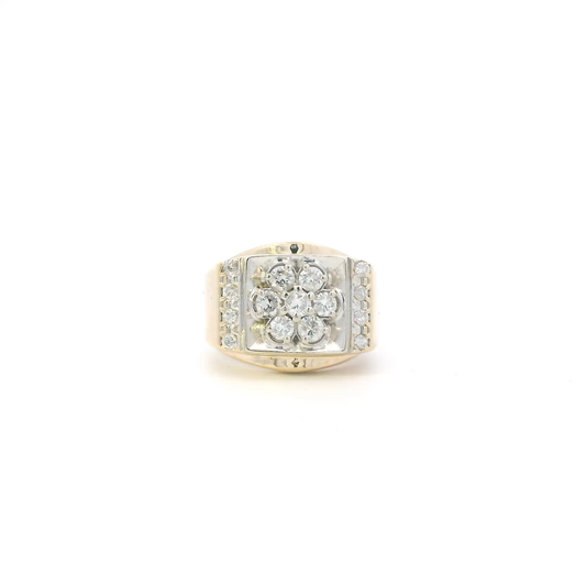 14K Yellow Gold Diamond Women's Ring - 0.63ct