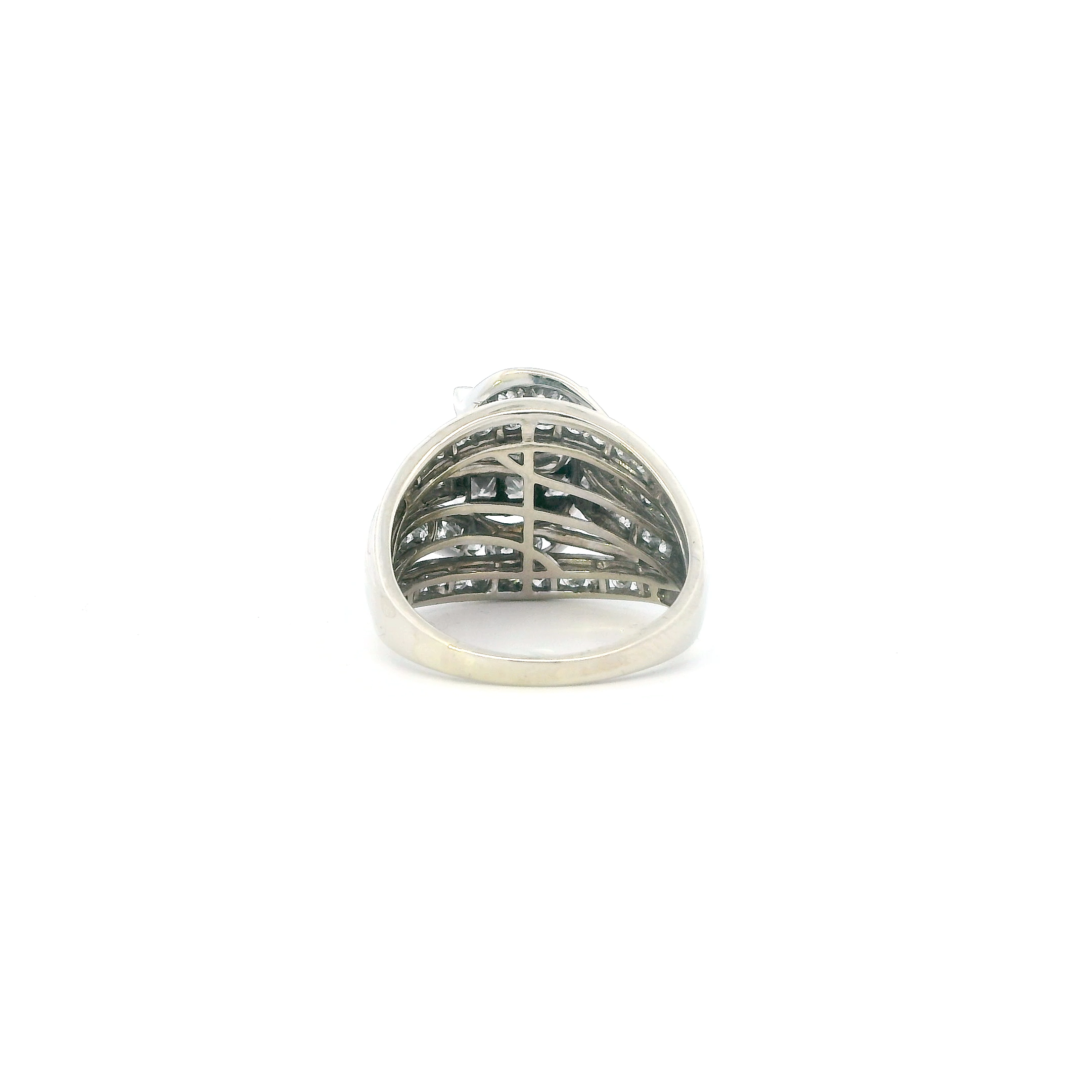 10K White Gold Diamond Ring-2.35ct