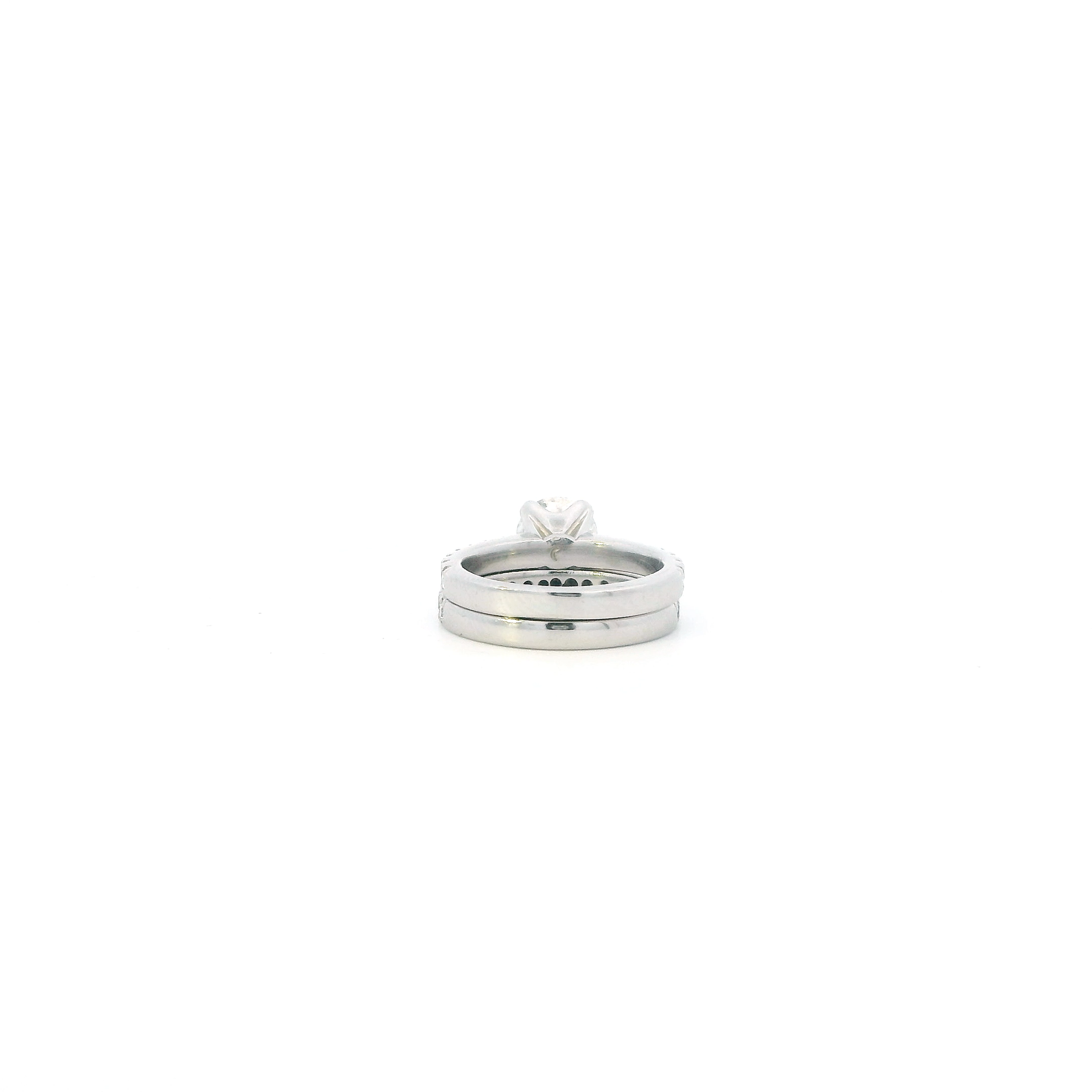 Platinum Diamond Women's Engagement & Wedding Ring Set- 1.64ct