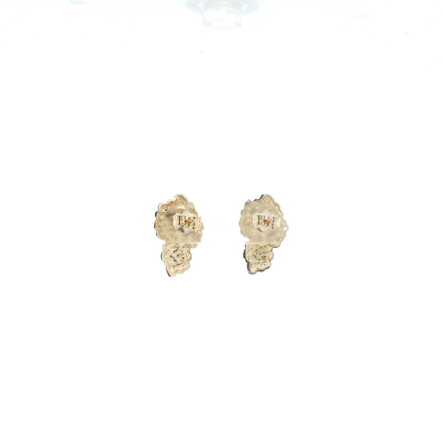 10K Yellow Gold Nugget Stud Earrings