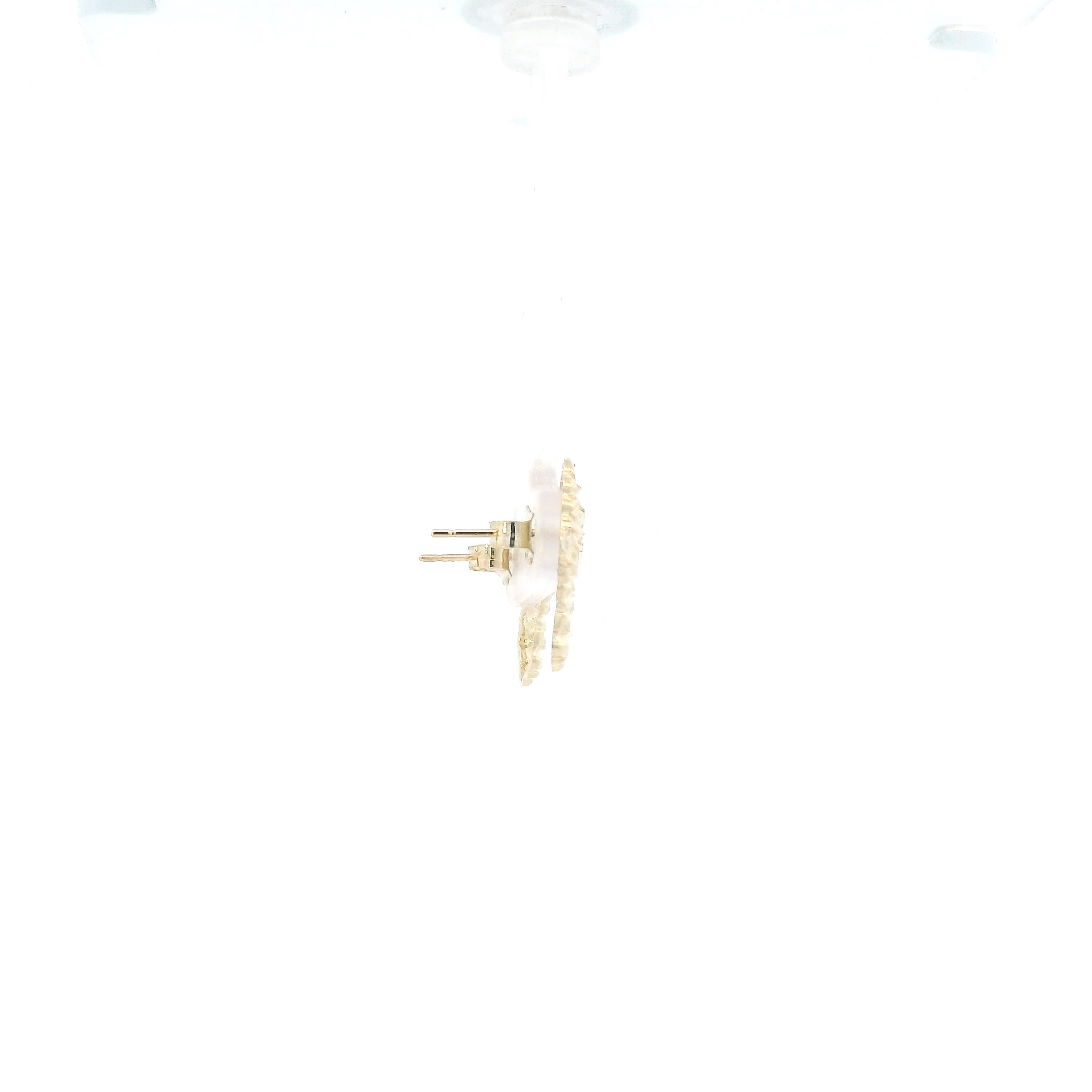 10K Yellow Gold Nugget Stud Earrings