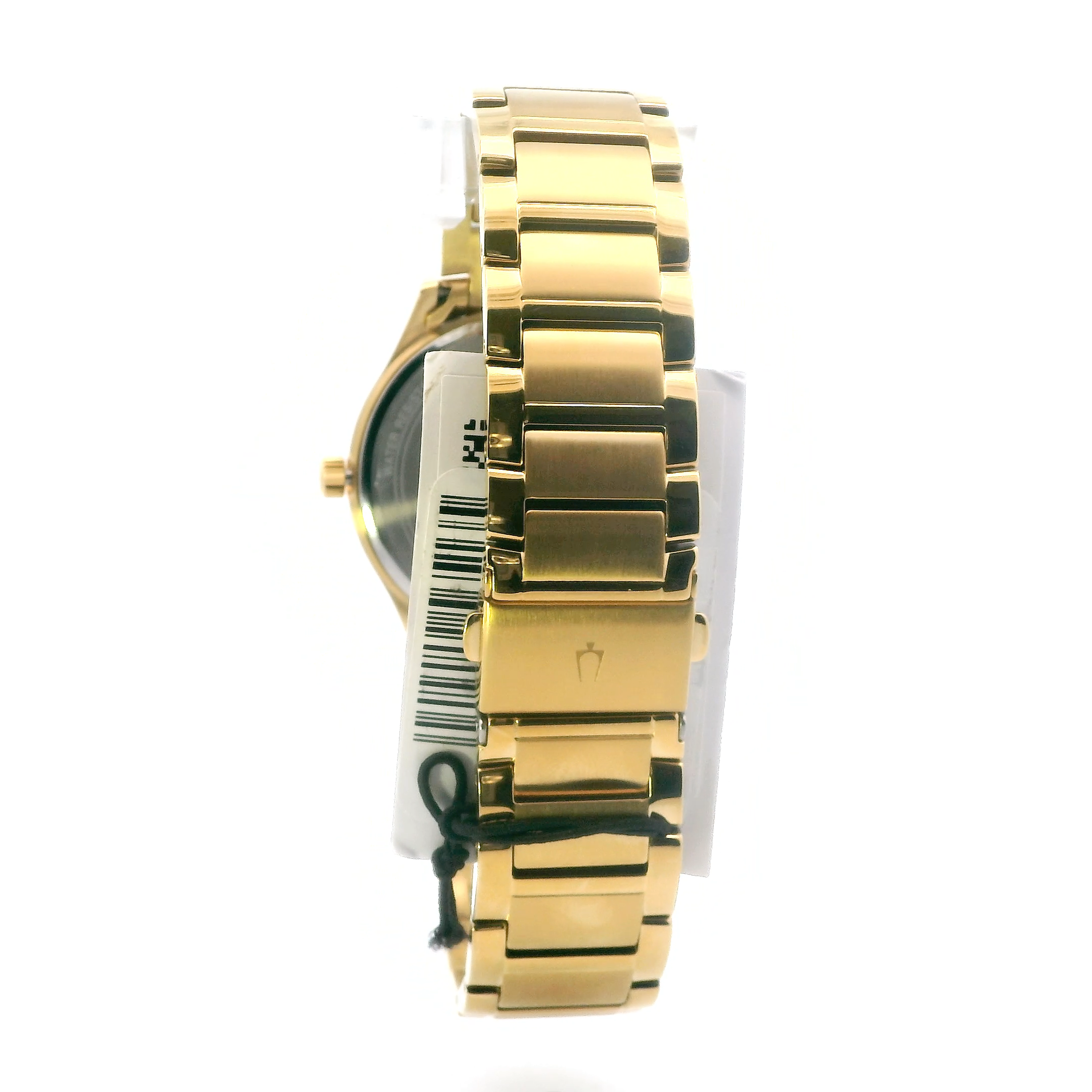 Bulova Classic Gold Quartz Texture Dial Date Men's Wristwatch With Original Box