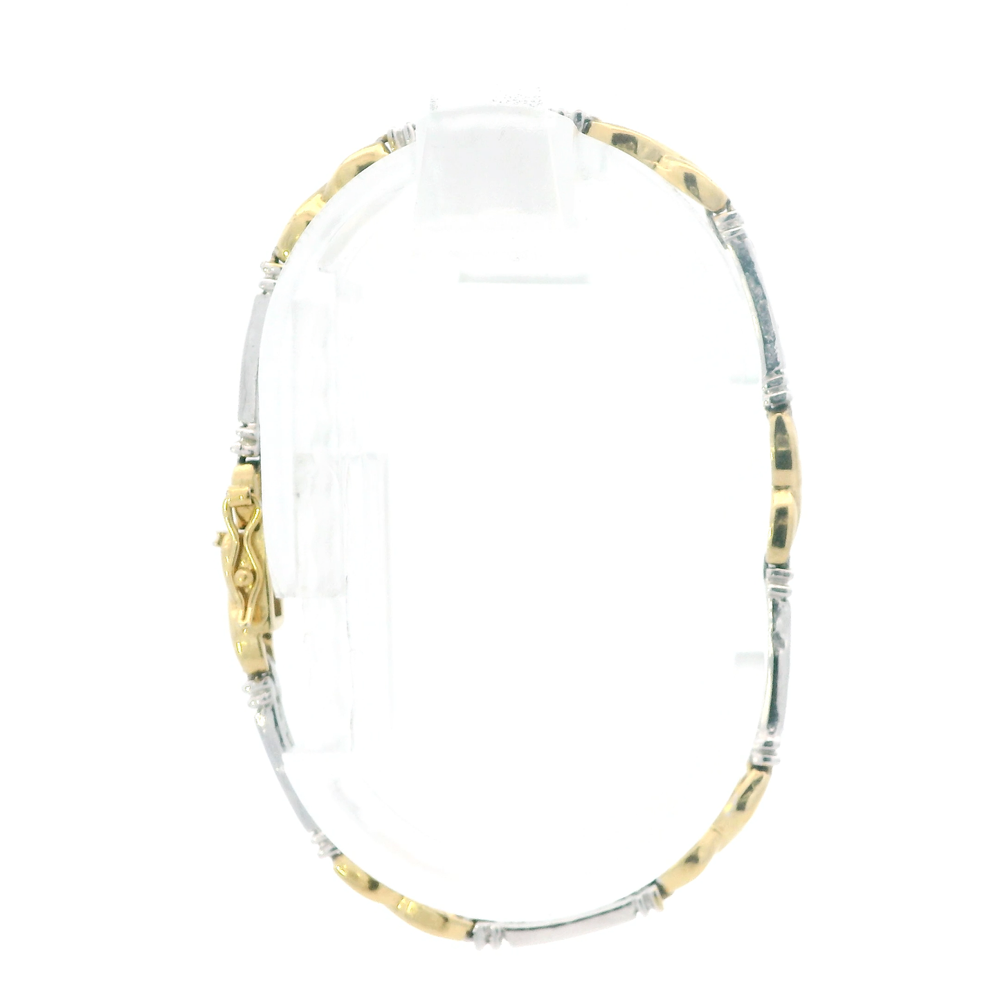 Sterling Silver & Gold Tone Silver Infinity Bracelet