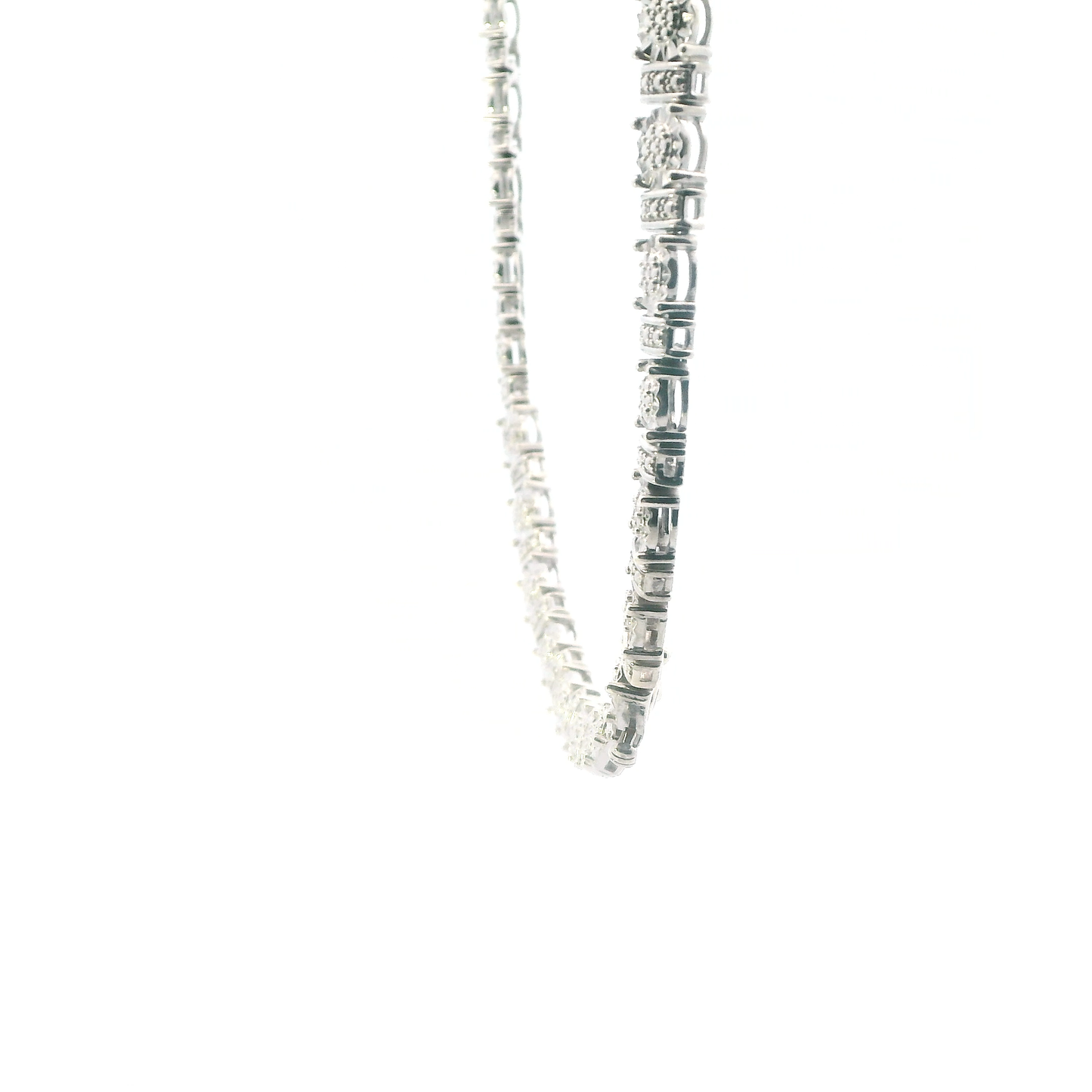 Sterling Silver 17" Diamond Necklace - 0.66ct