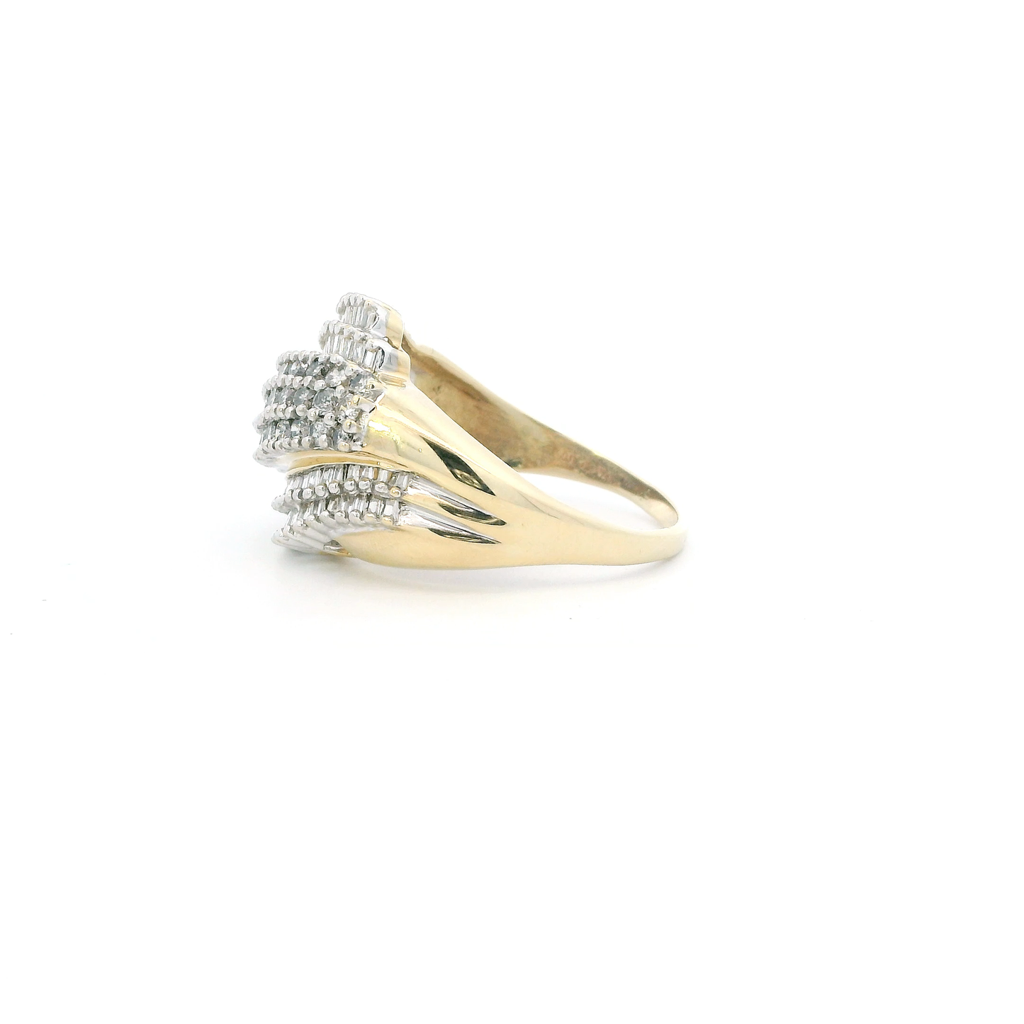 14K Yellow Gold Women's Diamond Ring - 2.00ct
