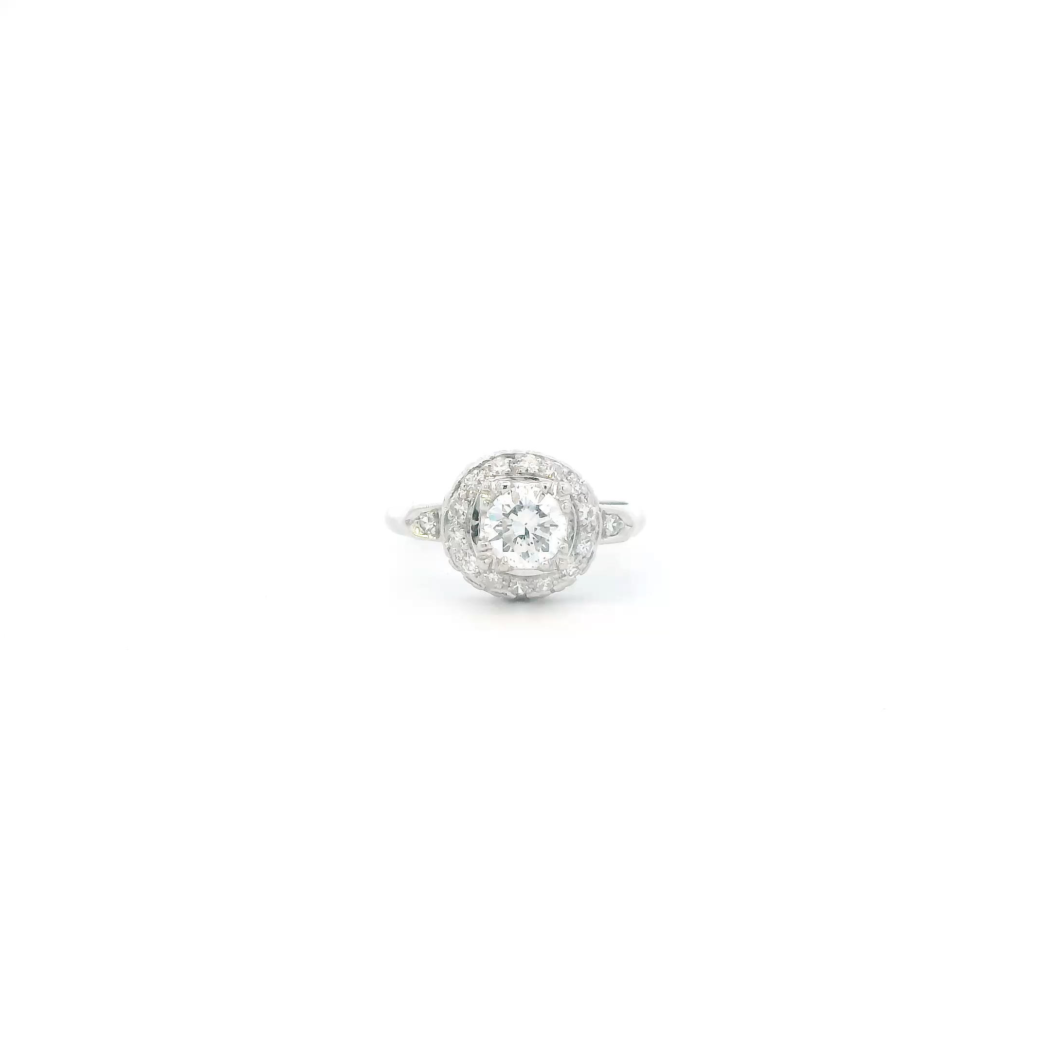 Platinum Diamond Women's Ring - 0.55ct