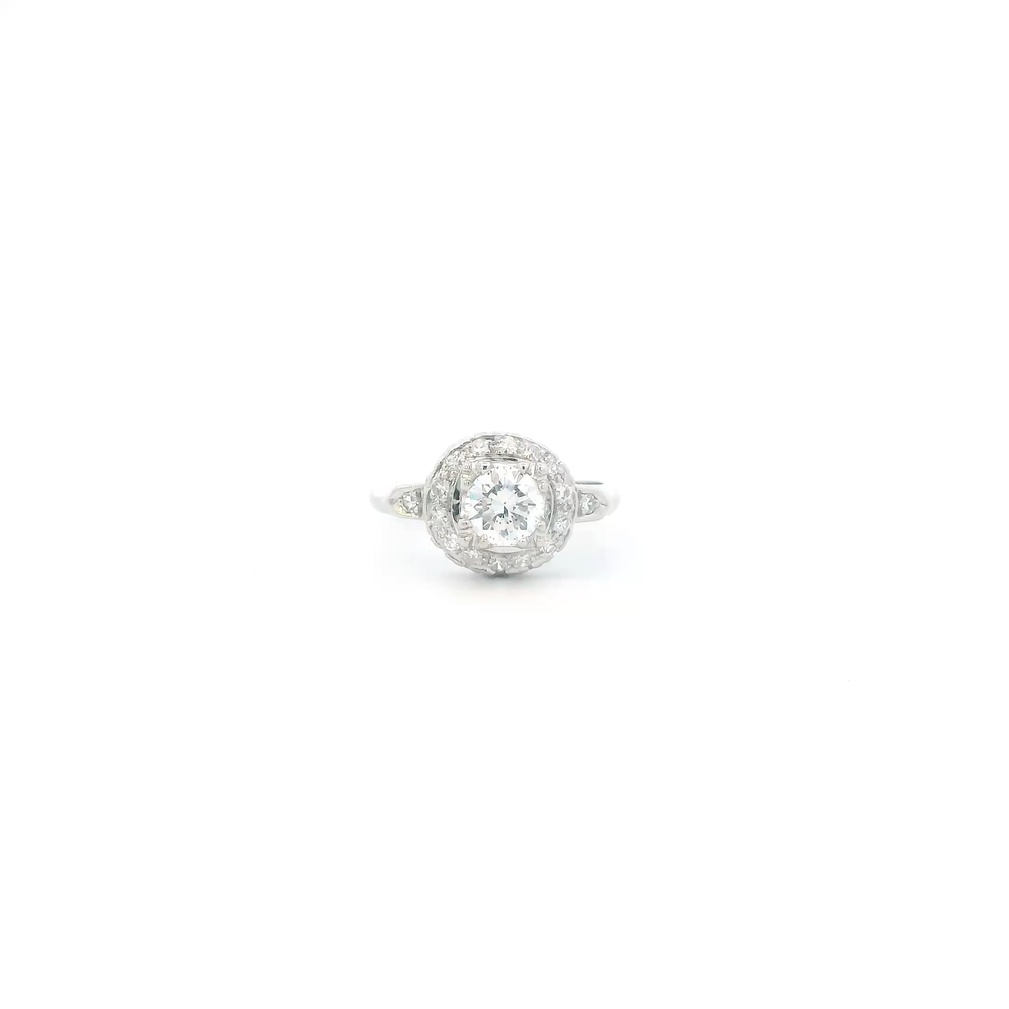 Platinum Diamond Women's Ring - 0.55ct