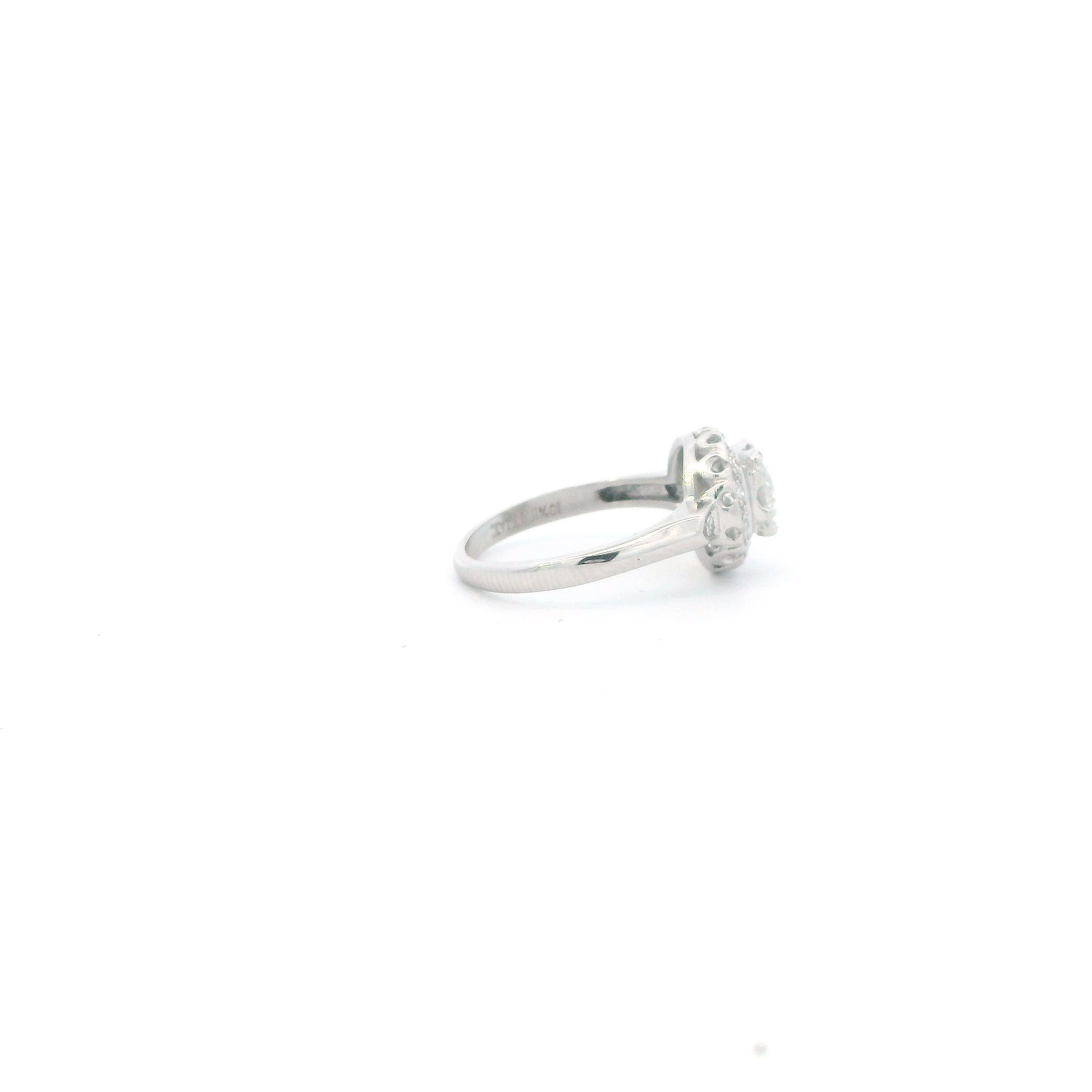 Platinum Diamond Women's Ring - 0.55ct