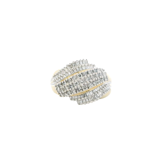 14K Yellow Gold Women's Diamond Ring - 2.00ct