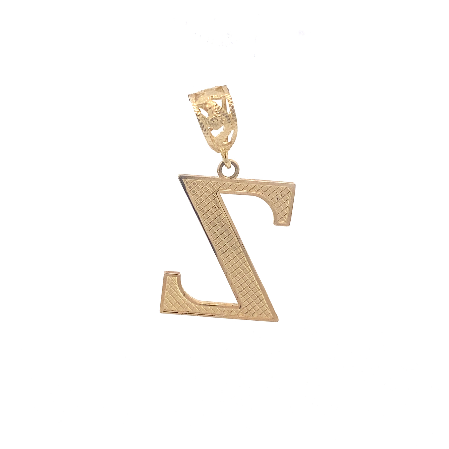 10K Yellow Gold Letter "Z" Pendant