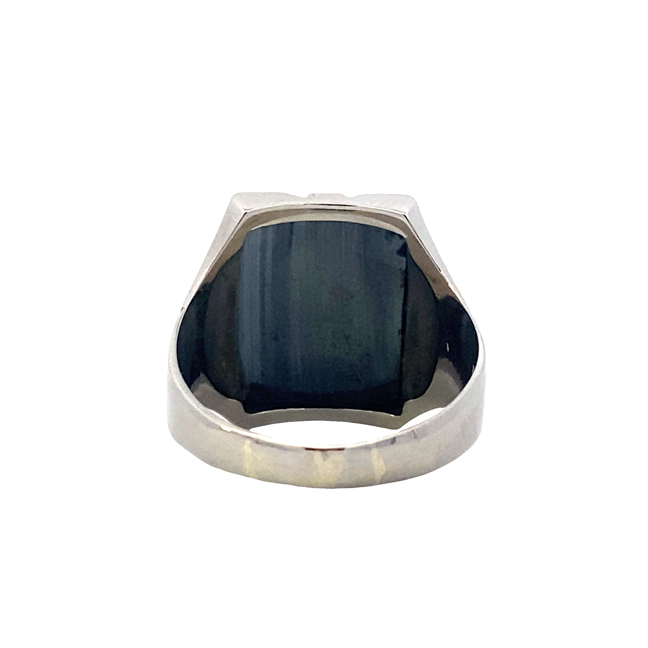 10K Tri-Color Gold Intaglio Hematite Roman Soldier Ring