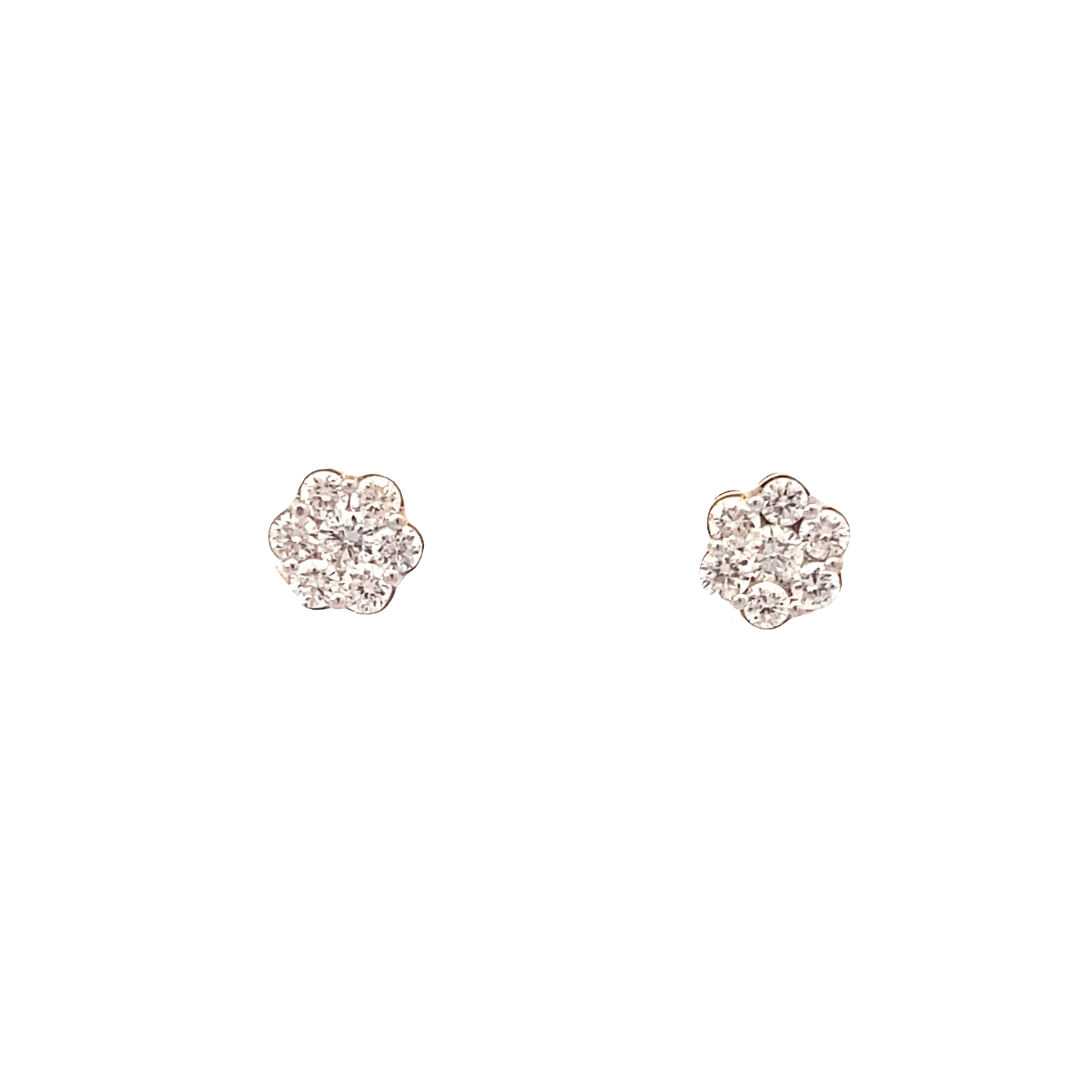 New 14K Yellow Gold Lab Diamond Earrings - 0.50ct