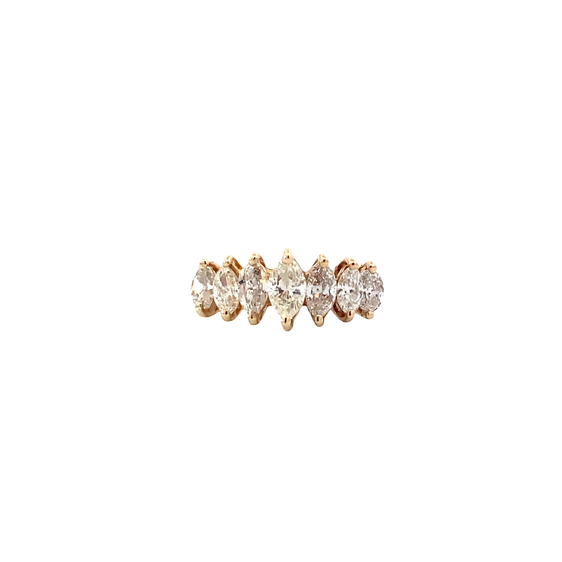 14K Yellow Gold Women's Diamond Ring - 1.10ct