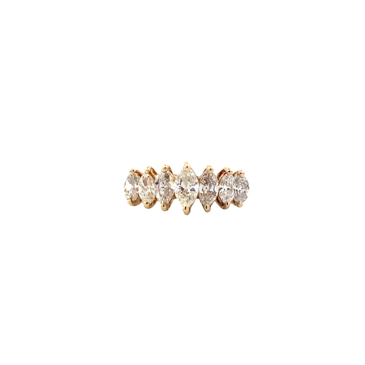 14K Yellow Gold Women's Diamond Ring - 1.10ct