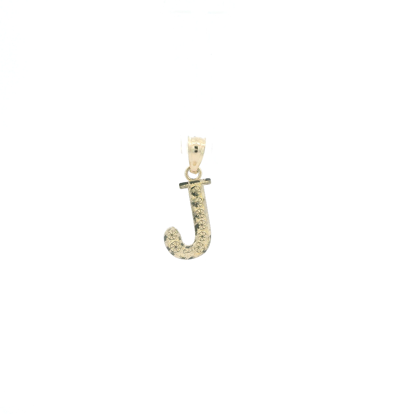 10K Yellow Gold Letter "J" Pendant