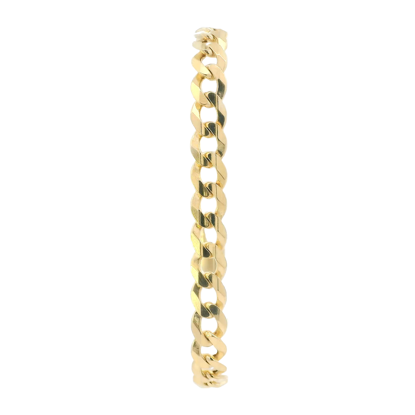 14K Yellow Gold 8.25" Curb Bracelet