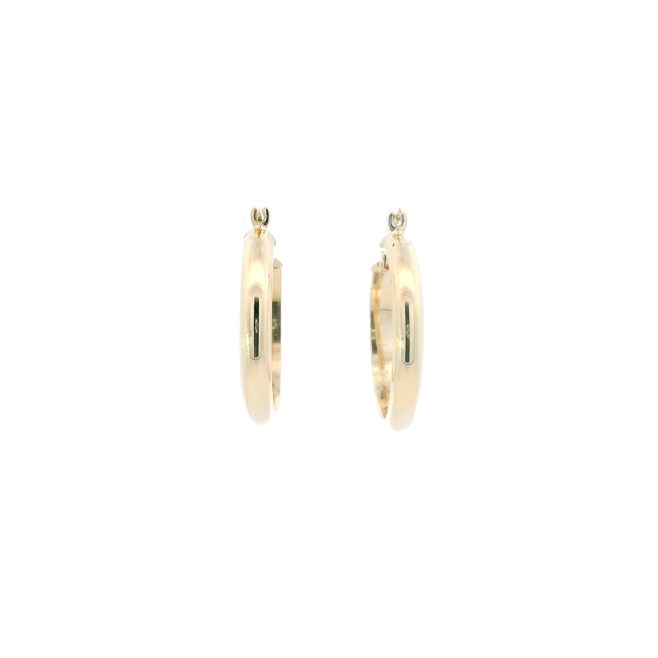 14K Yellow Gold Hoop Earrings