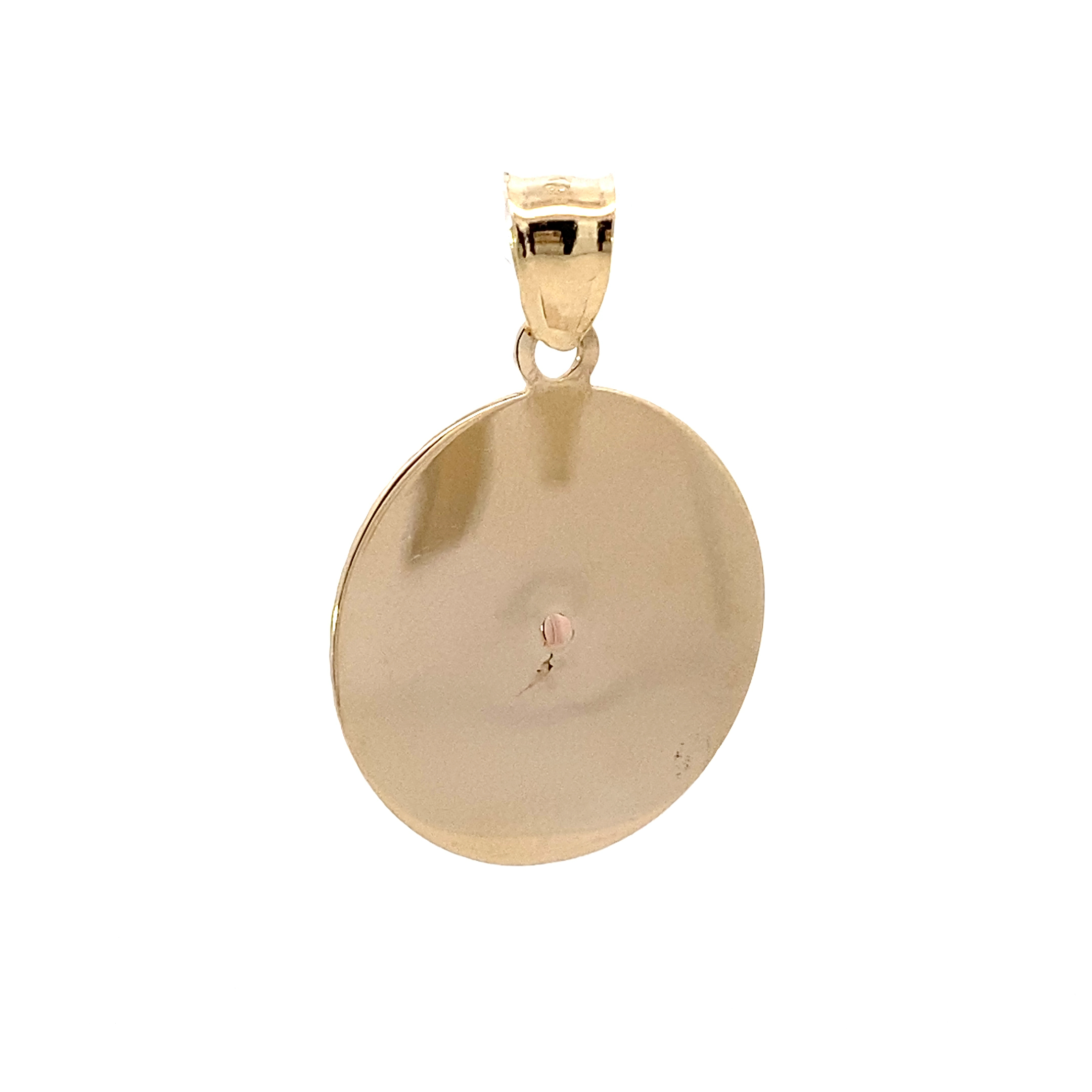 14K Yellow & Rose Gold Religious Pendant