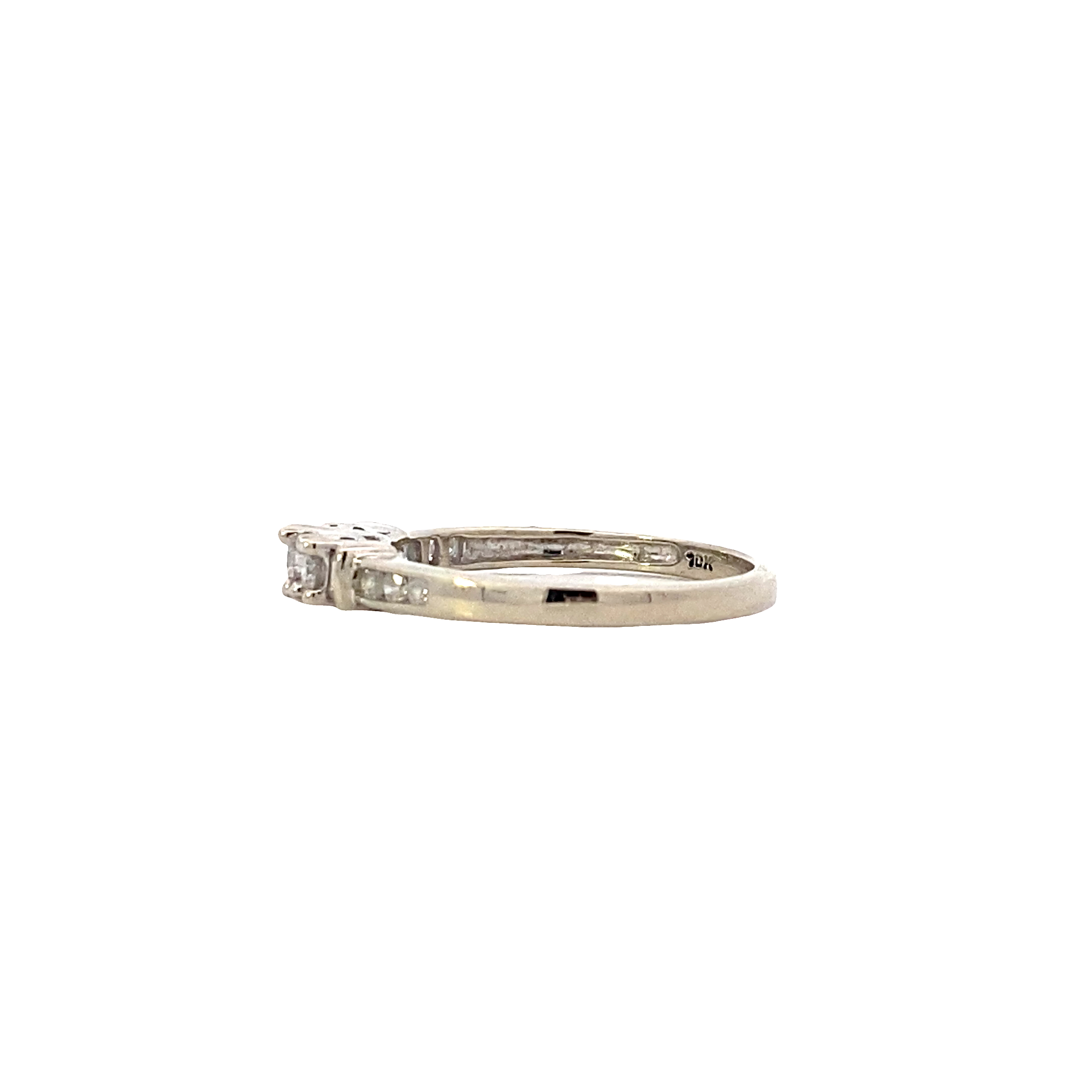 10K White Gold Women's Diamond Ring - 0.25ct