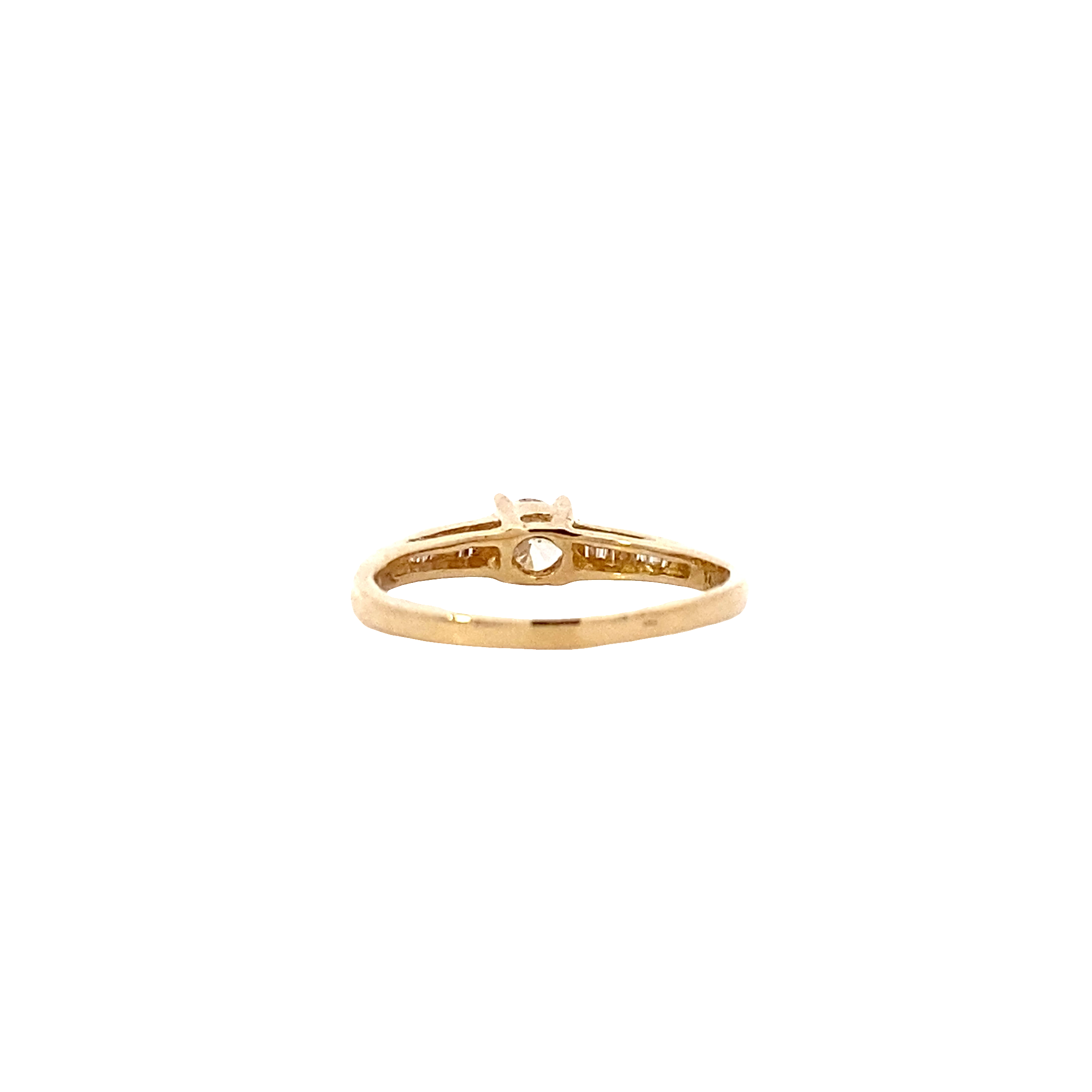 14K Yellow Gold Women's Diamond Ring - 0.29ct