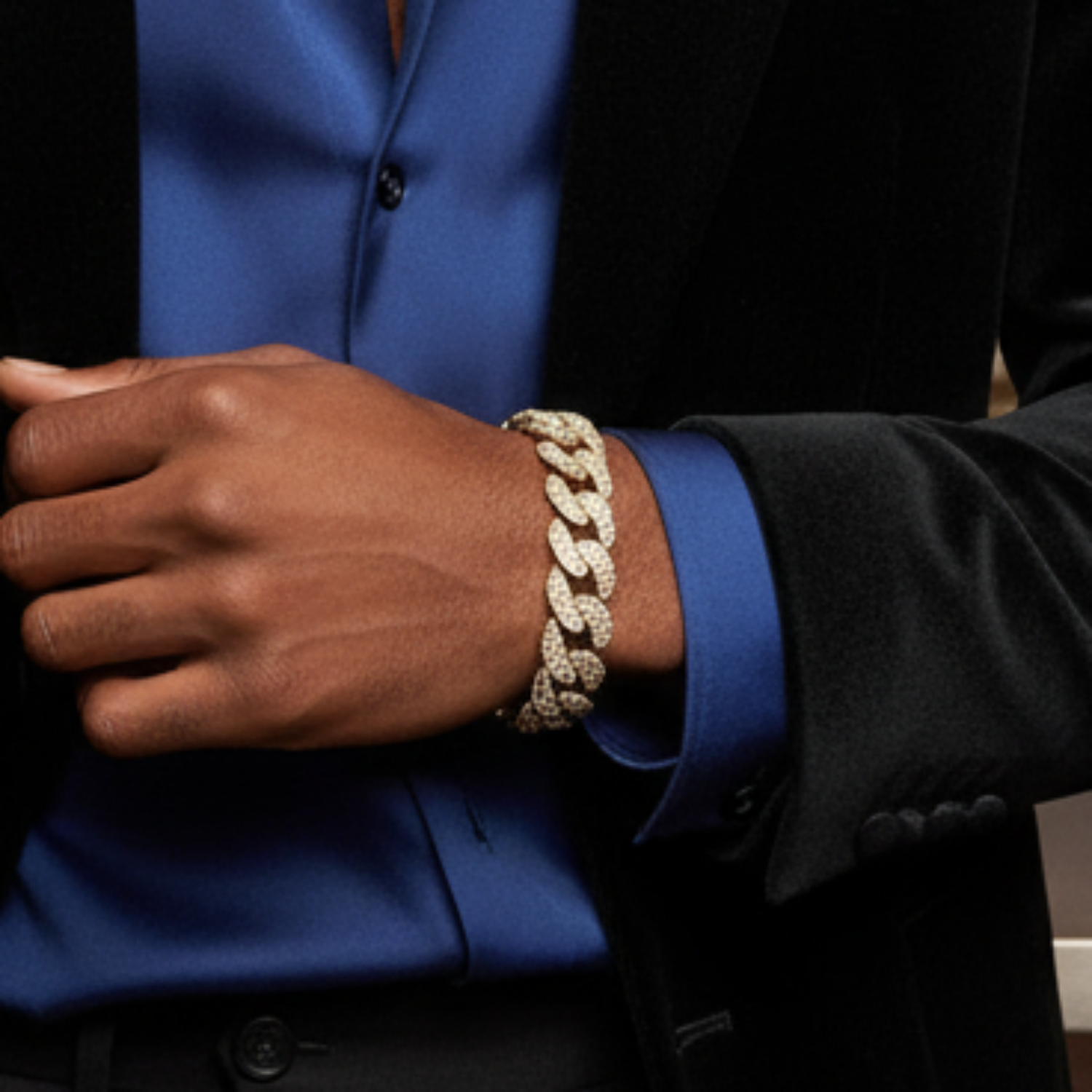 14K Yellow Gold Diamond Cuban Bracelet - 4.35ct