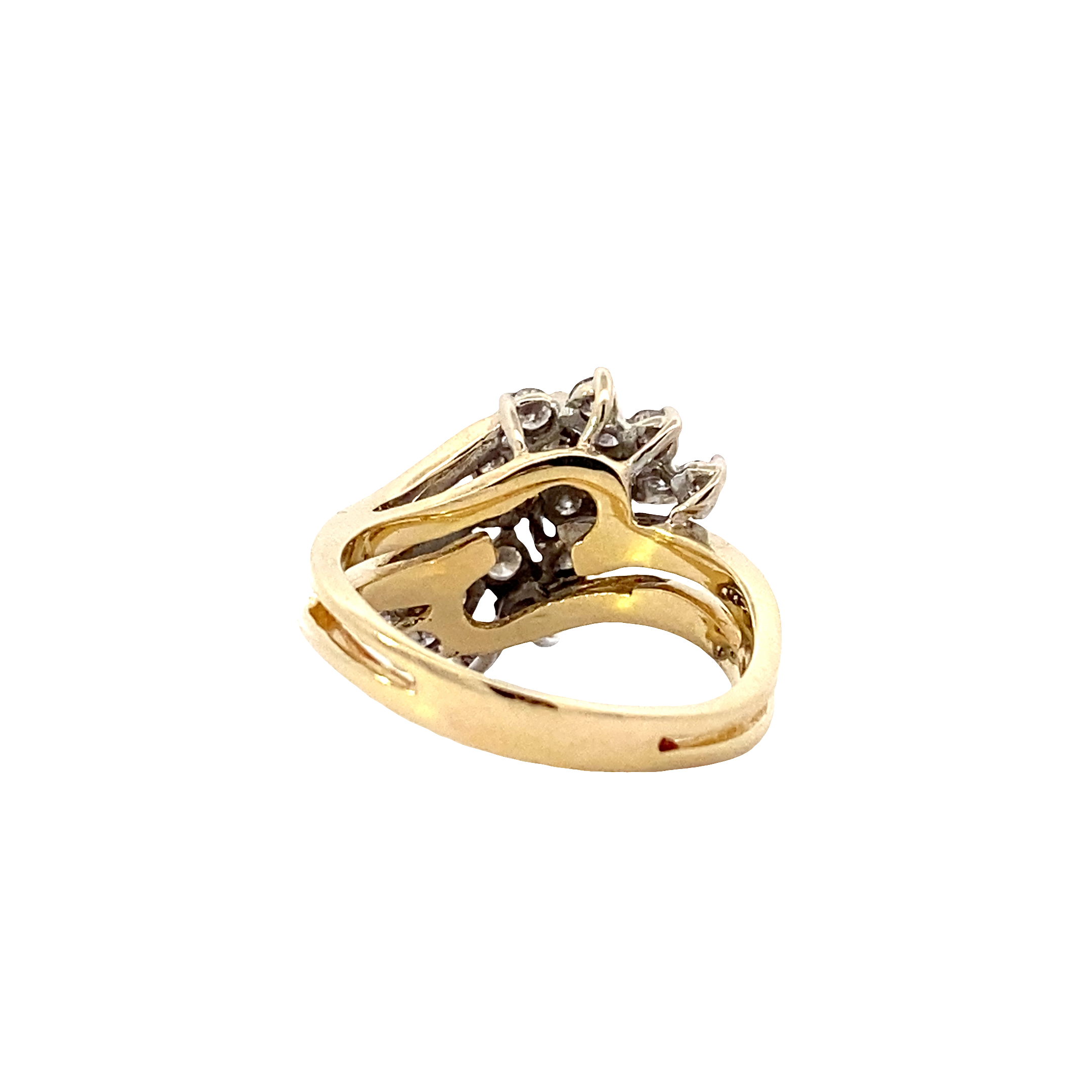 14K Yellow Gold Women's Diamond Ring - 0.85ct