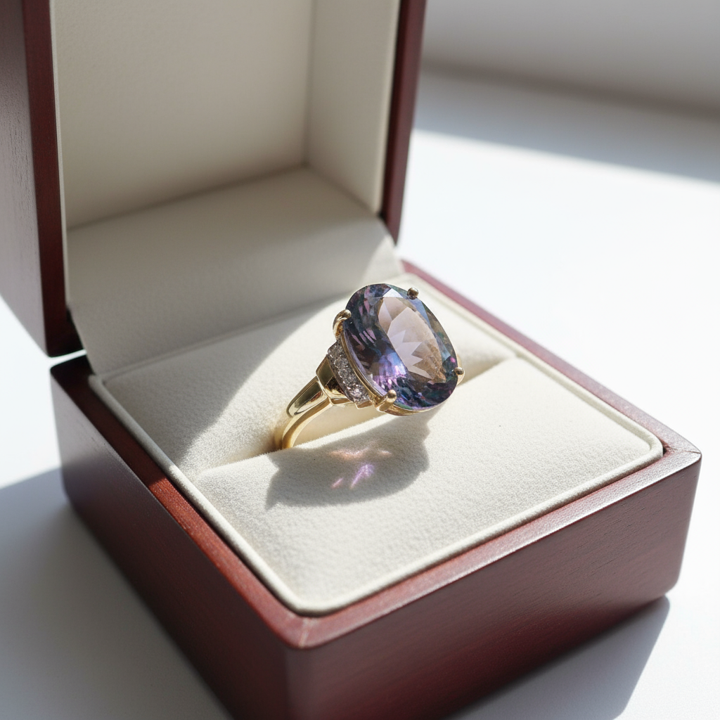 10K Yellow God Mystic Topaz Womens Ring
