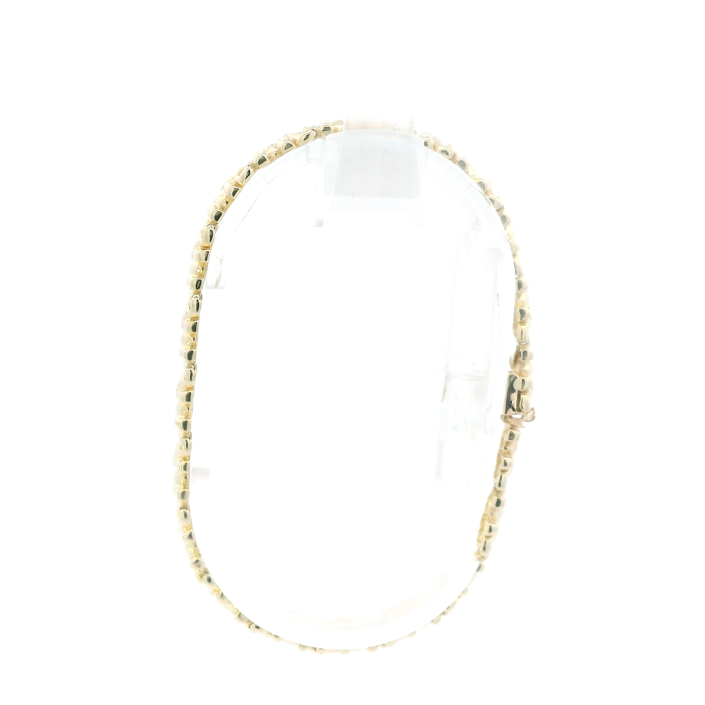 14K Yellow Gold 7.25" Elephant Link Bracelet