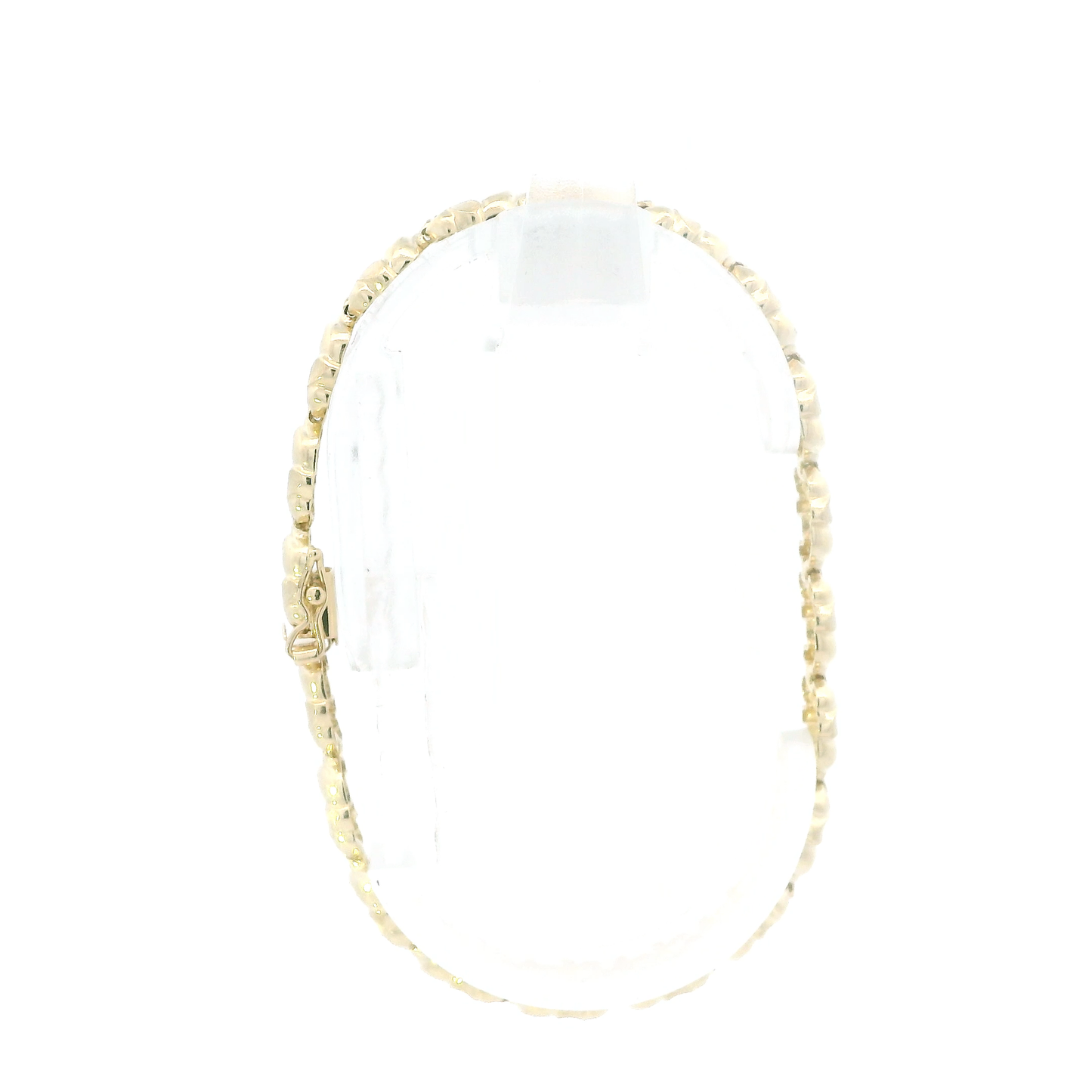 14K Yellow Gold 7.25" Elephant Link Bracelet