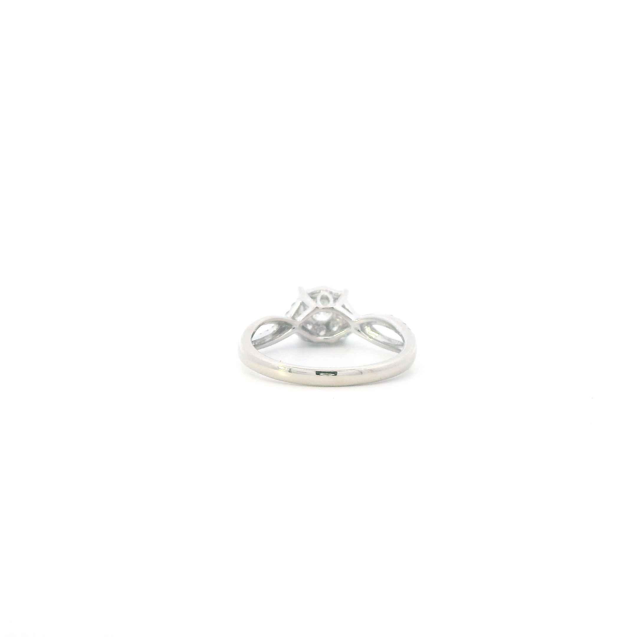 14K White Gold Diamond Womens Ring - 0.43ct