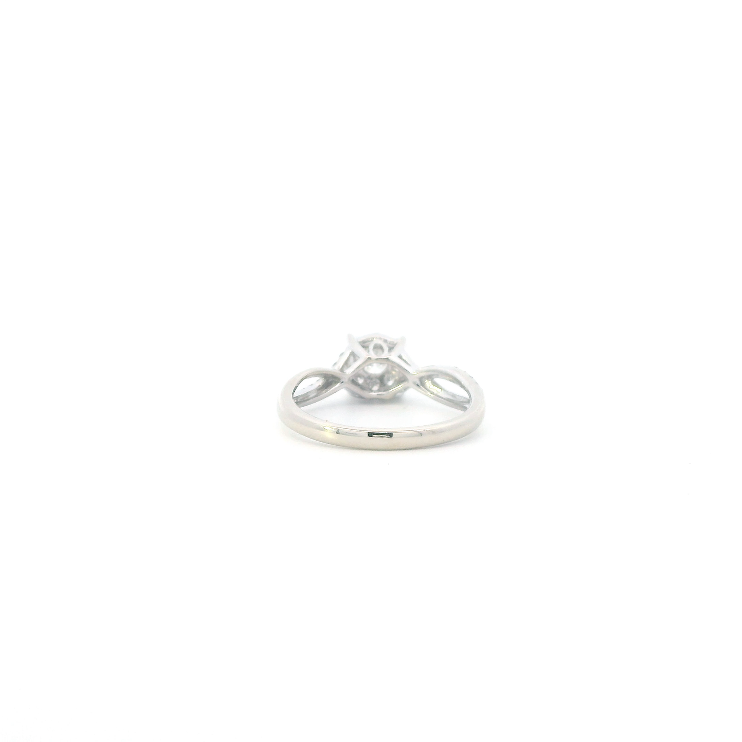 14K White Gold Diamond Womens Ring - 0.43ct