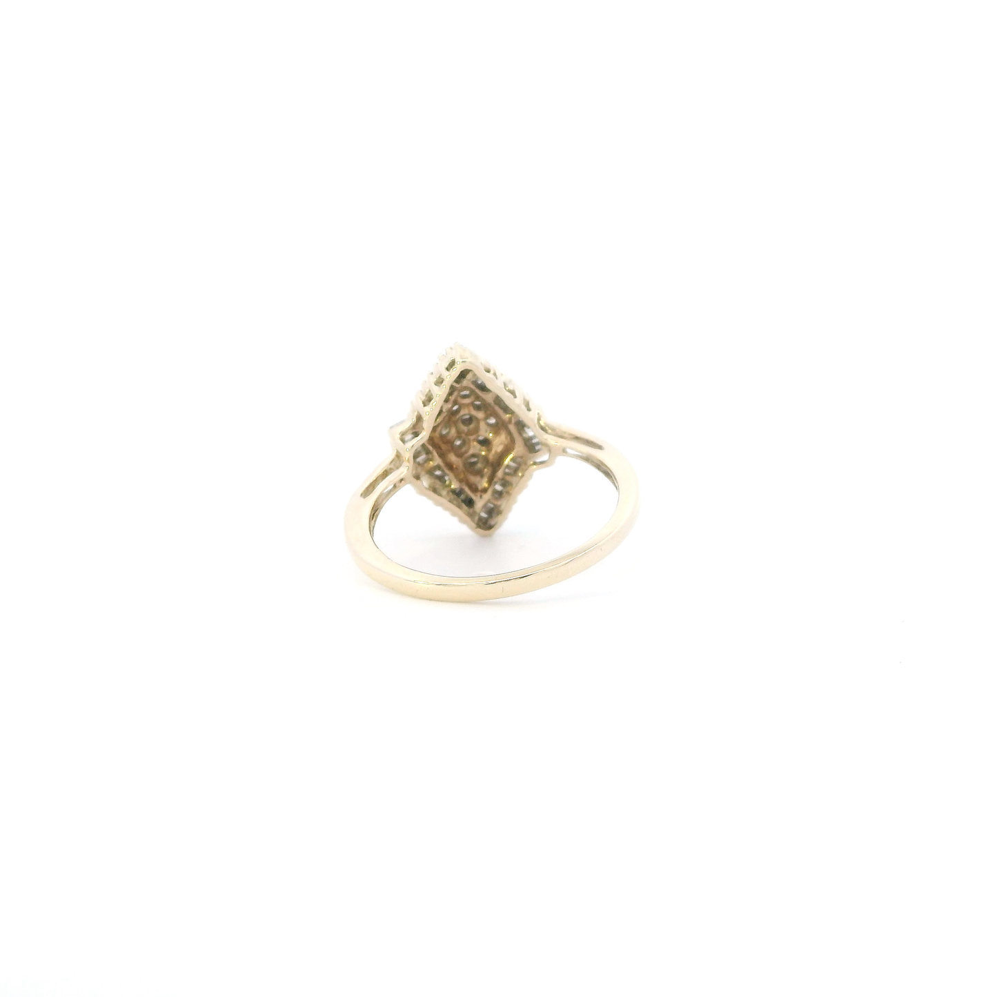 10K Yellow Gold Diamonds Womens Ring - 0.11ct